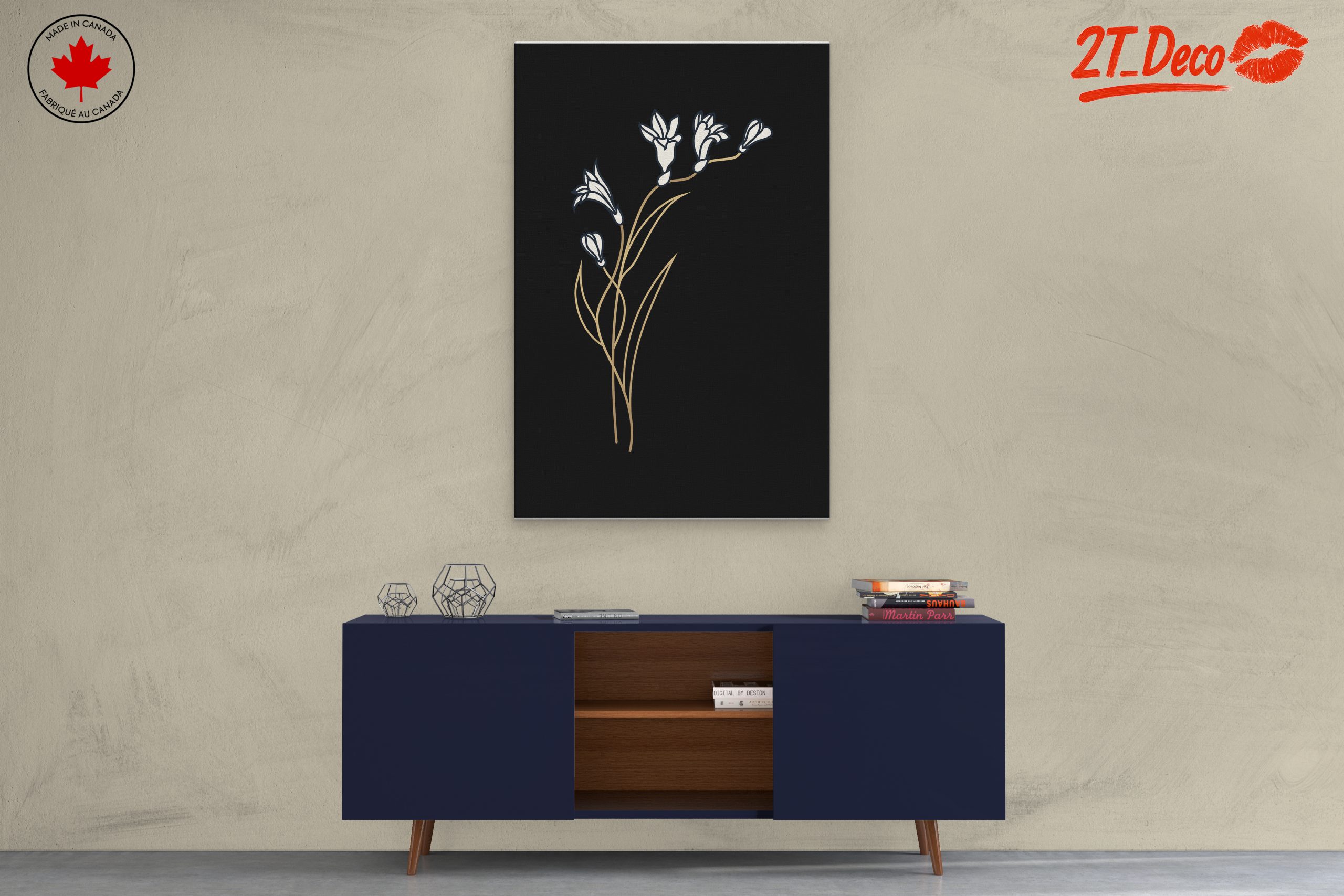 Stylized Floral Minimalist Artwork - Image 3