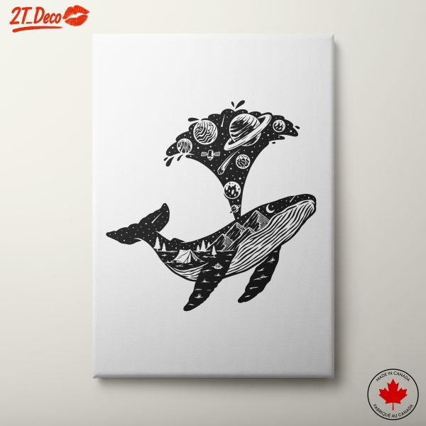 Whale with Cosmic Elements