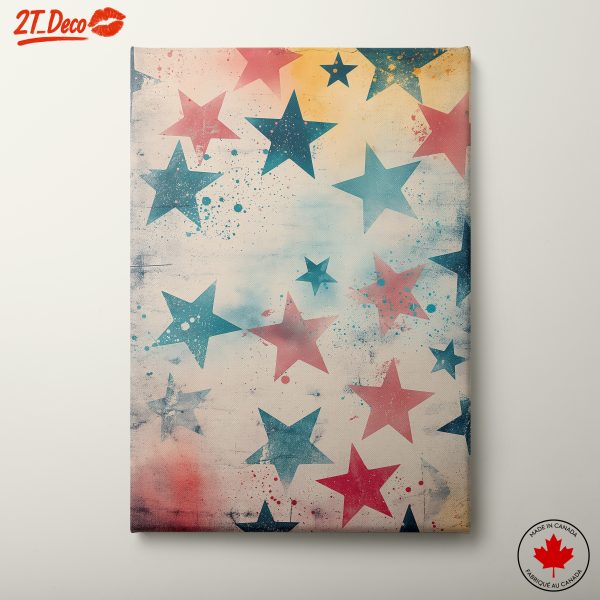 Colorful Abstract Star Artwork