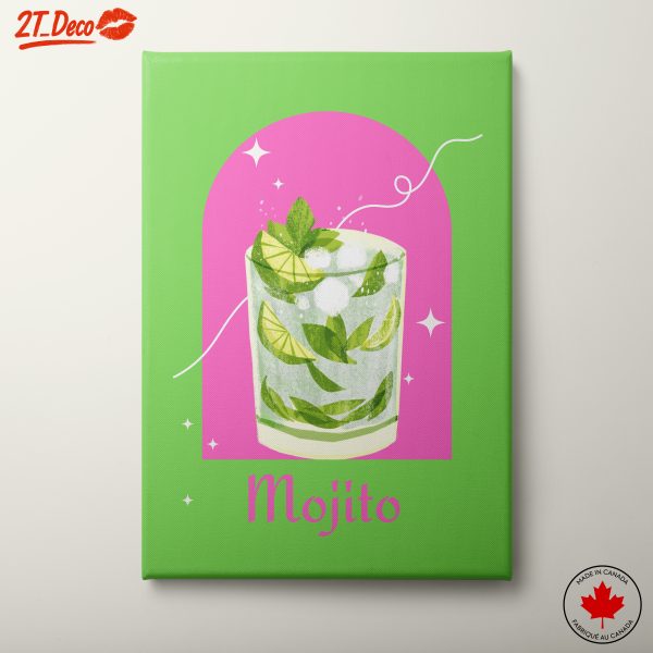 Stylized Mojito Cocktail Art
