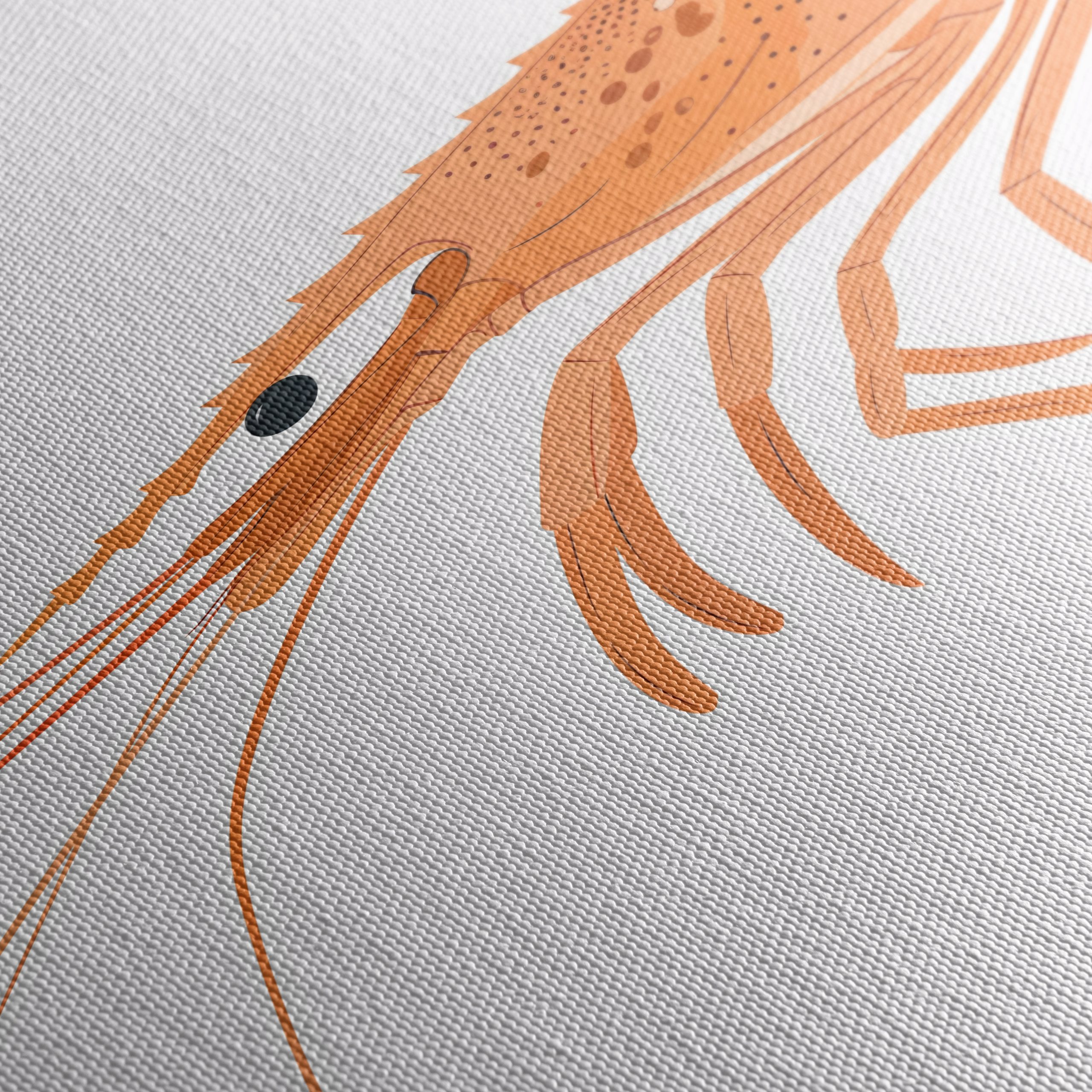 Vibrant Seafood Illustrations for Home Decor - Image 5