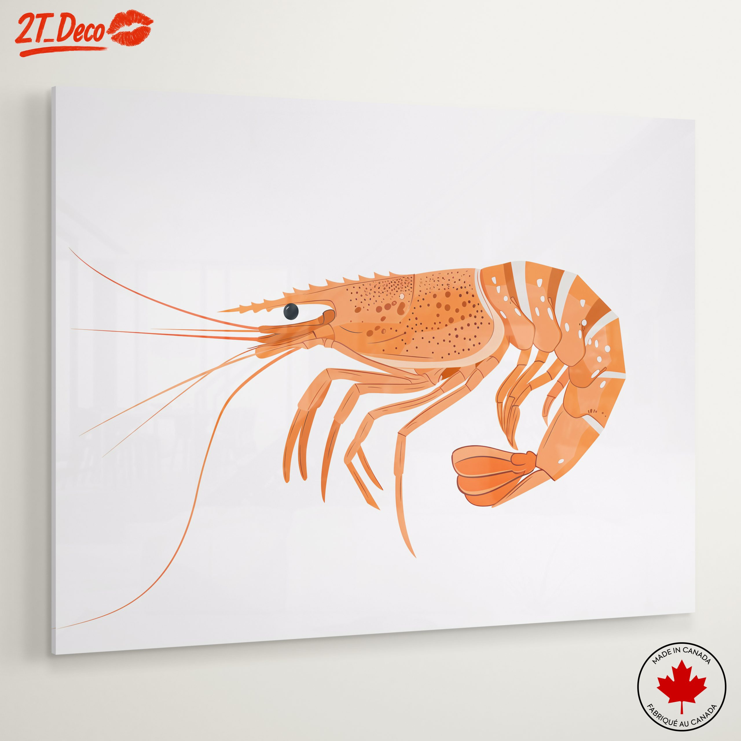Vibrant Seafood Illustrations for Home Decor - Image 6