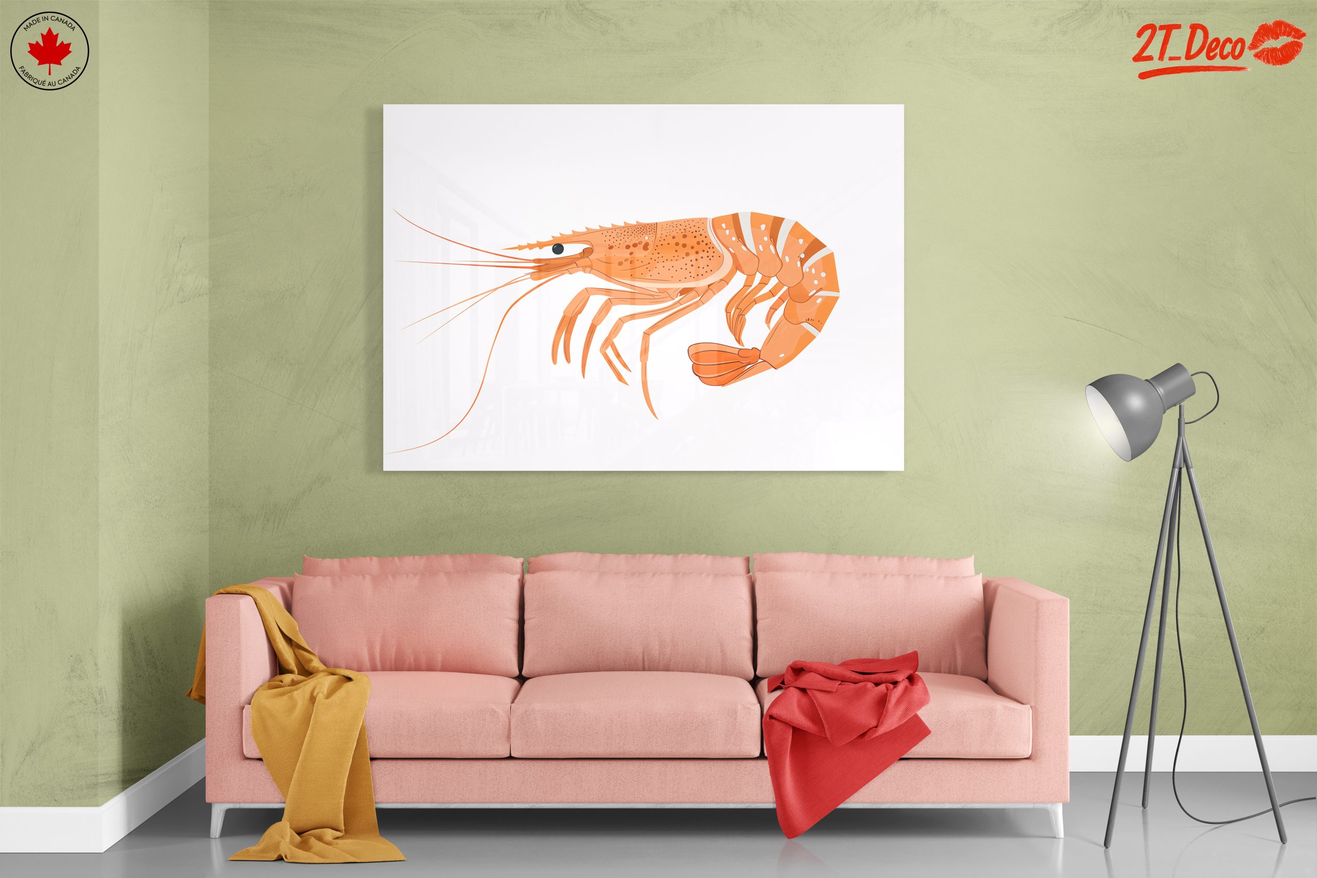 Vibrant Seafood Illustrations for Home Decor - Image 7