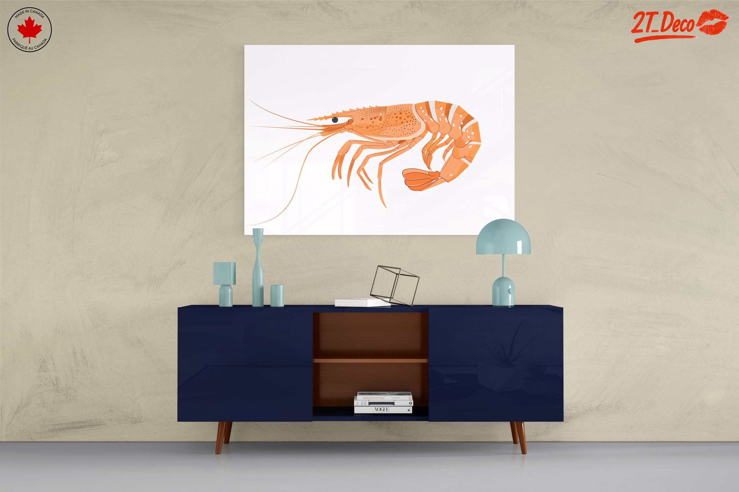 Vibrant Seafood Illustrations for Home Decor - Image 8