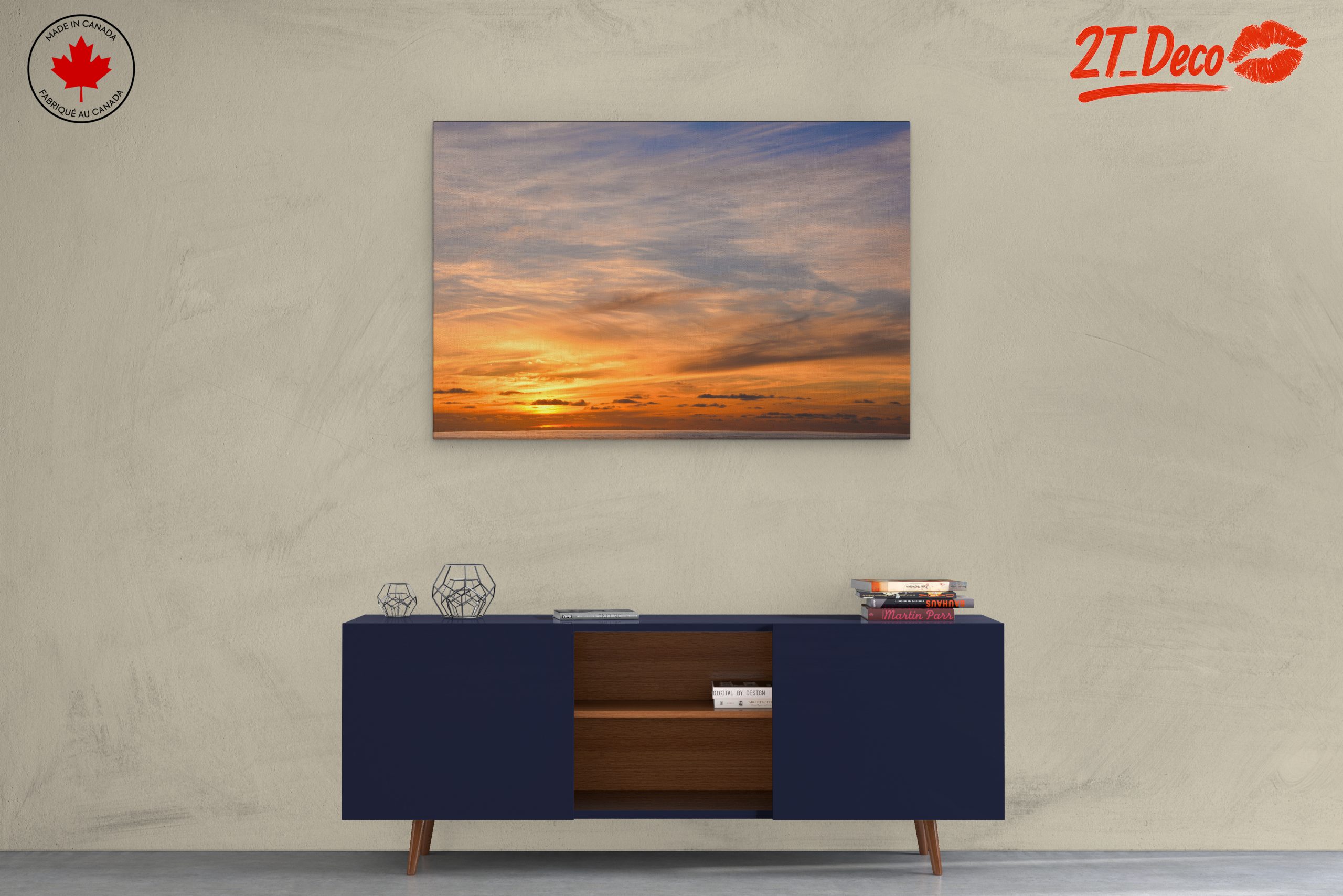 Serene Sunset Landscape Art - Image 3