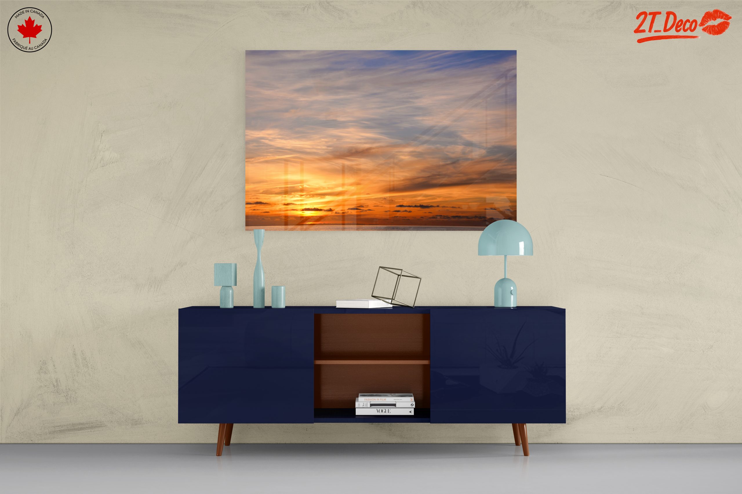 Serene Sunset Landscape Art - Image 8