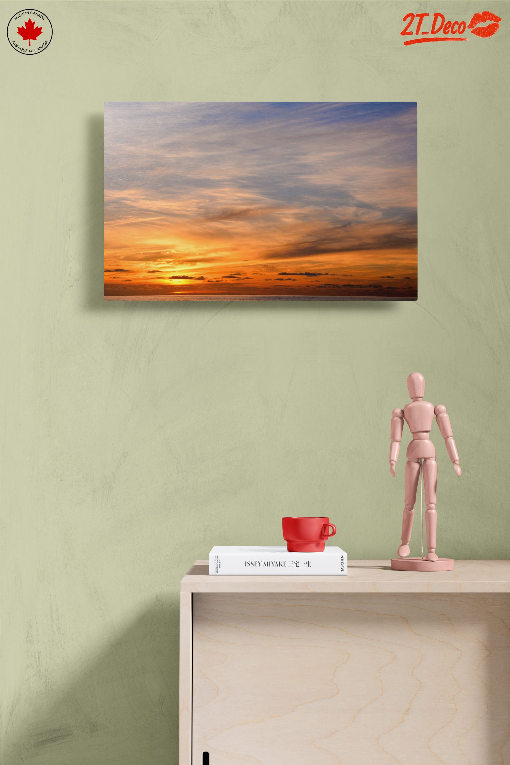 Serene Sunset Landscape Art - Image 14