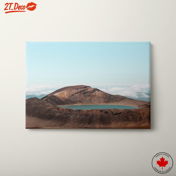 Volcanic Mountain with Tranquil Lake