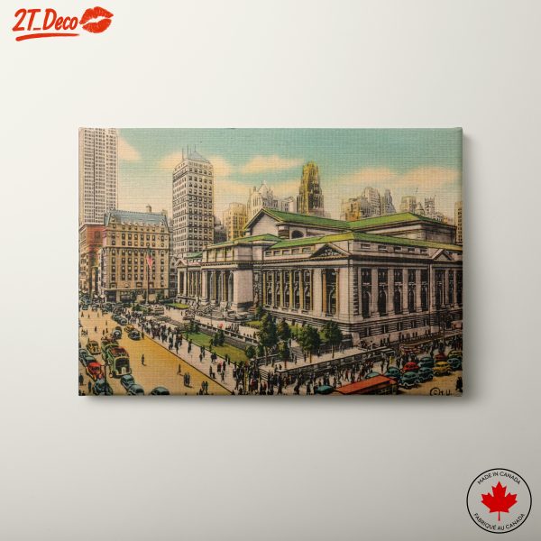 Vintage Cityscape of Historic Buildings