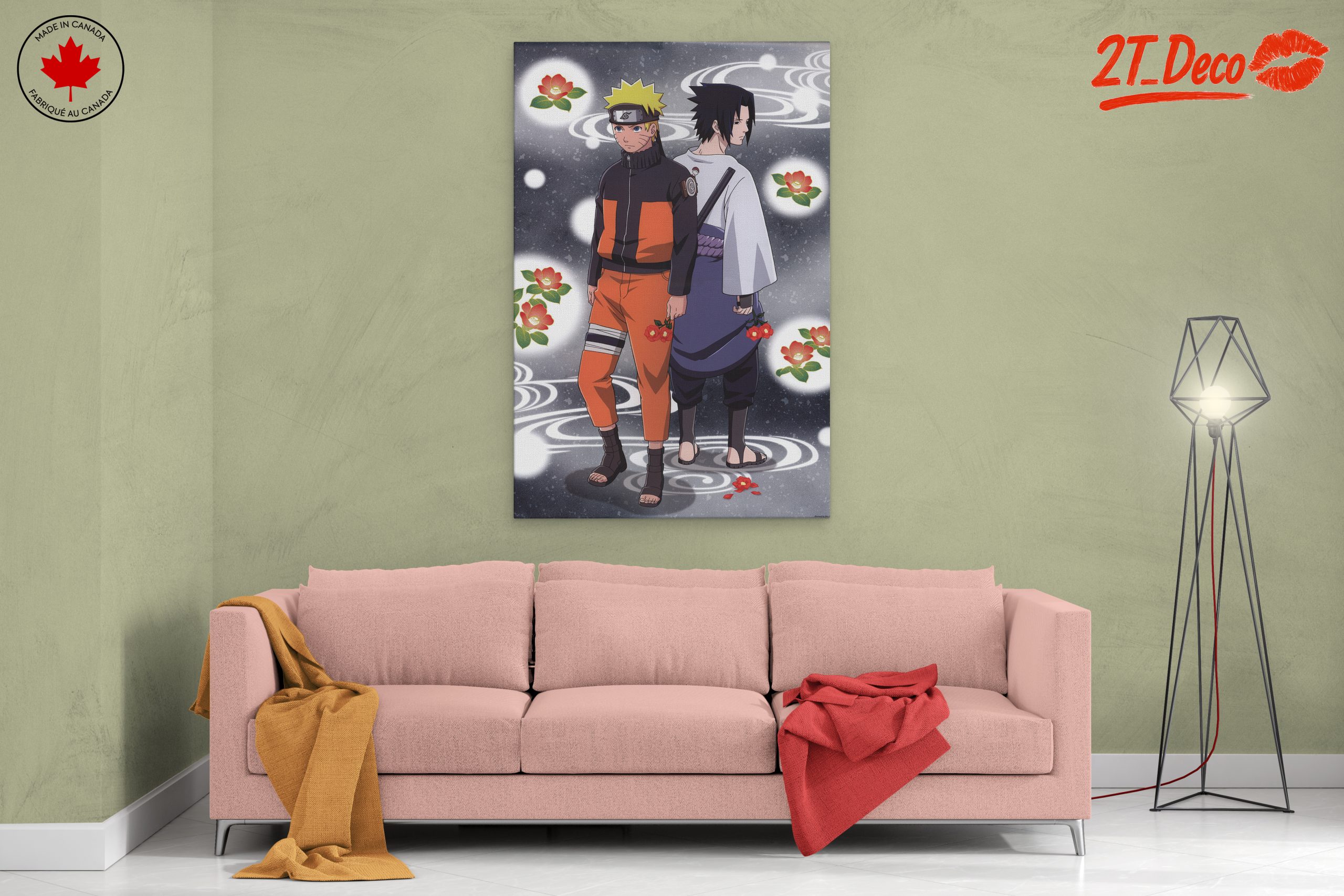 Naruto and Sasuke Surrounded by Flowers - Image 2