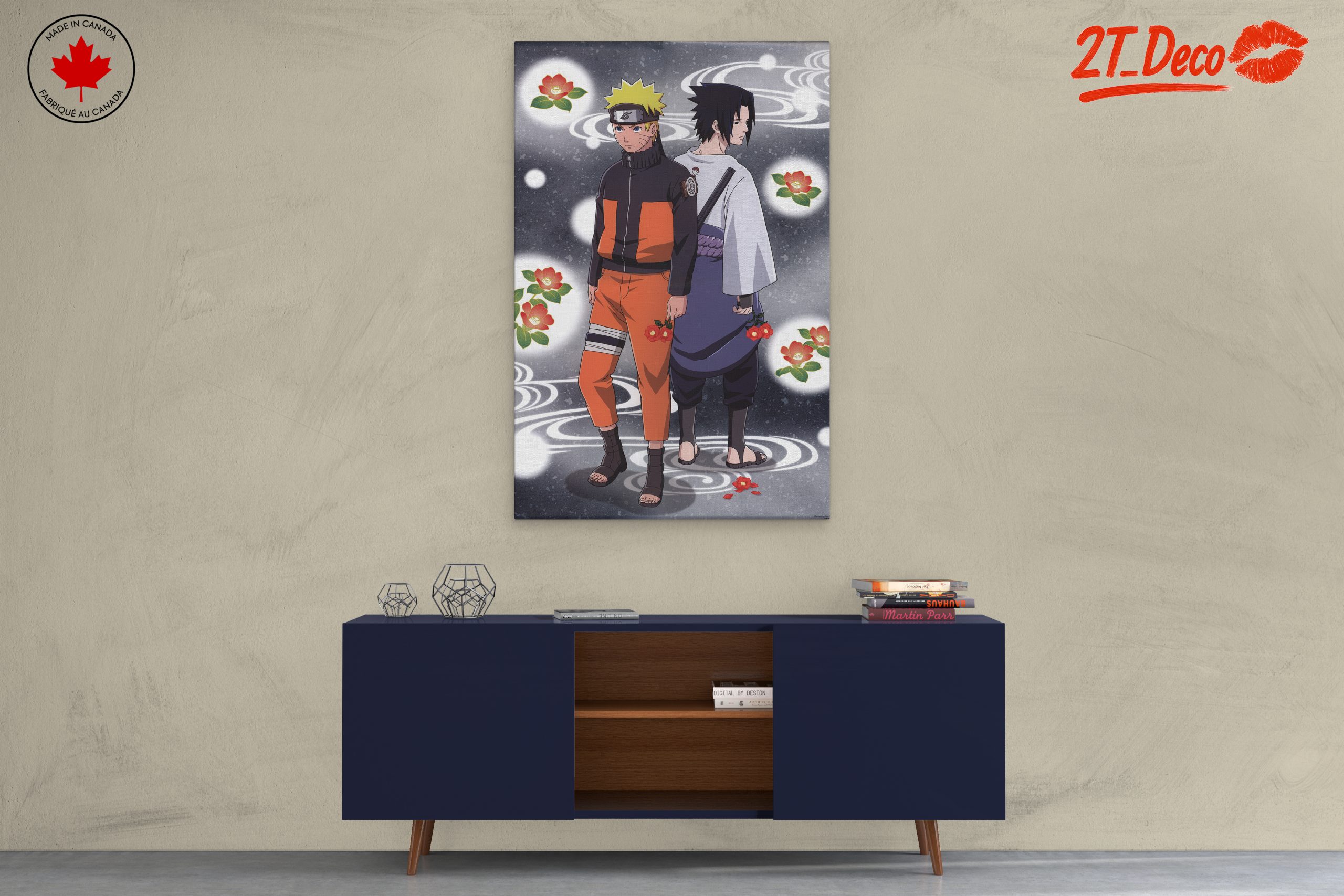 Naruto and Sasuke Surrounded by Flowers - Image 3