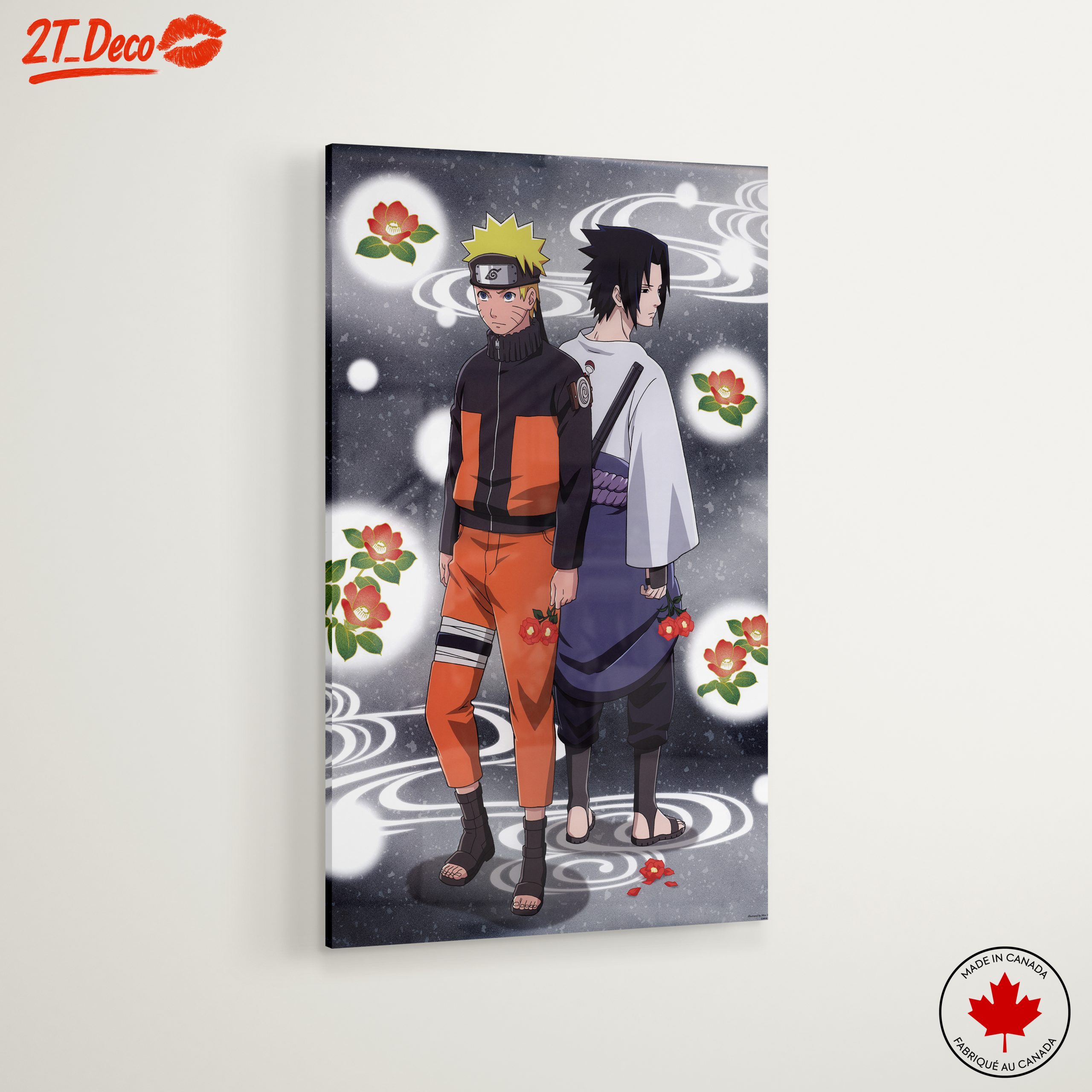 Naruto and Sasuke Surrounded by Flowers - Image 6