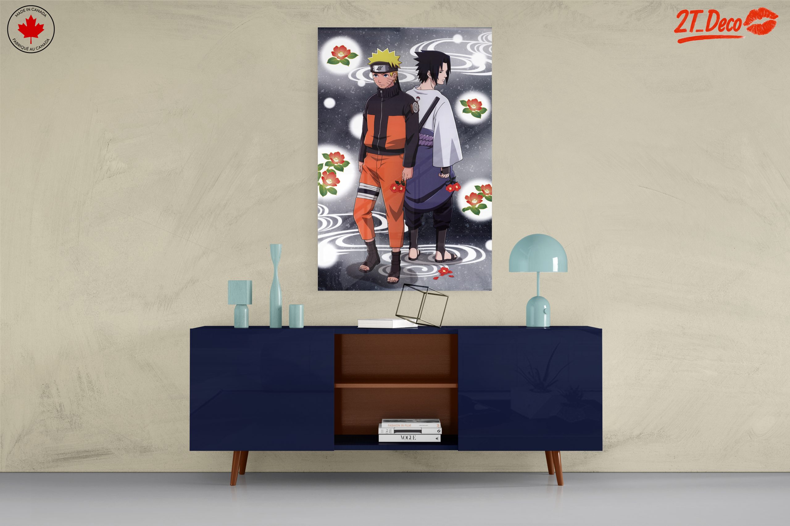 Naruto and Sasuke Surrounded by Flowers - Image 8
