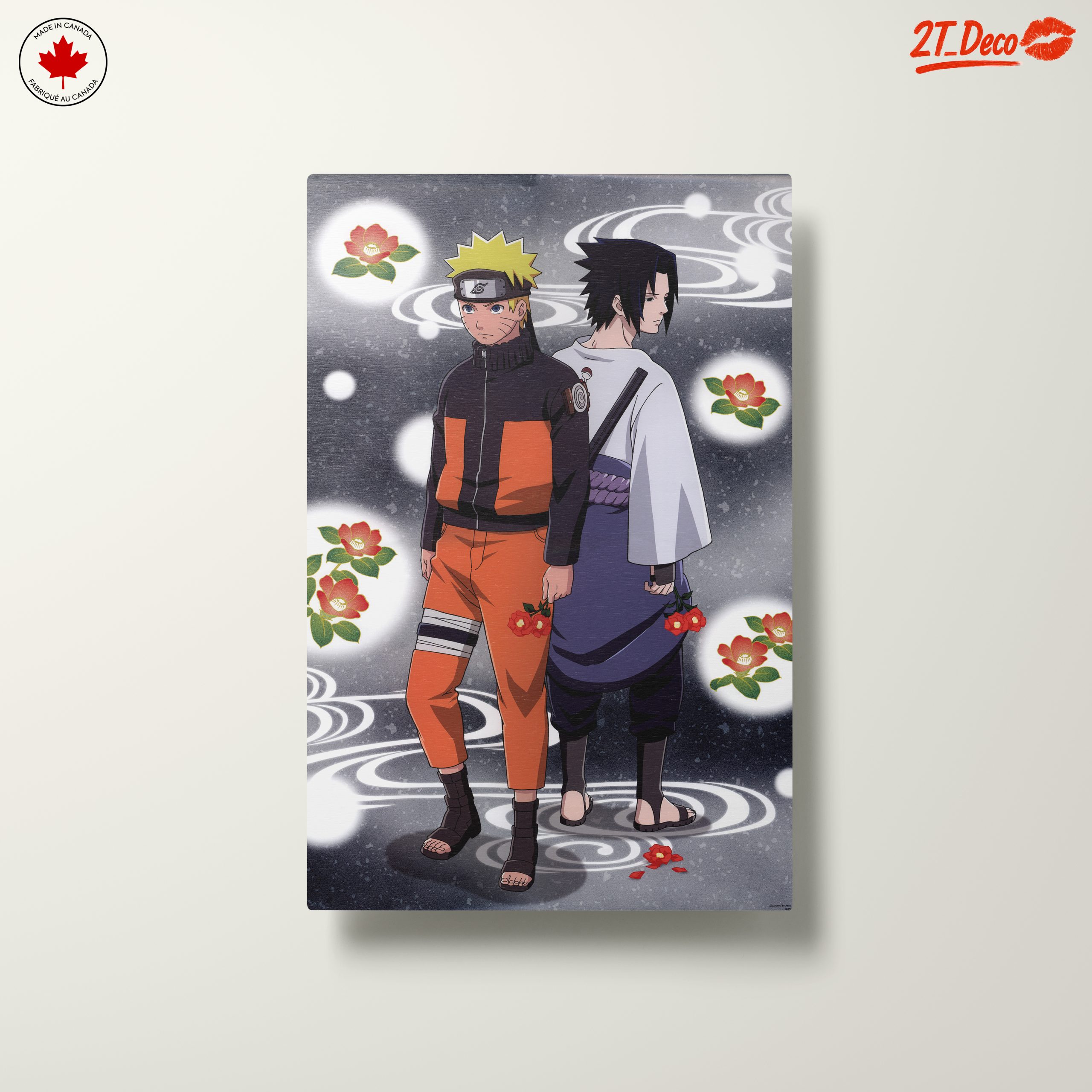 Naruto and Sasuke Surrounded by Flowers - Image 10