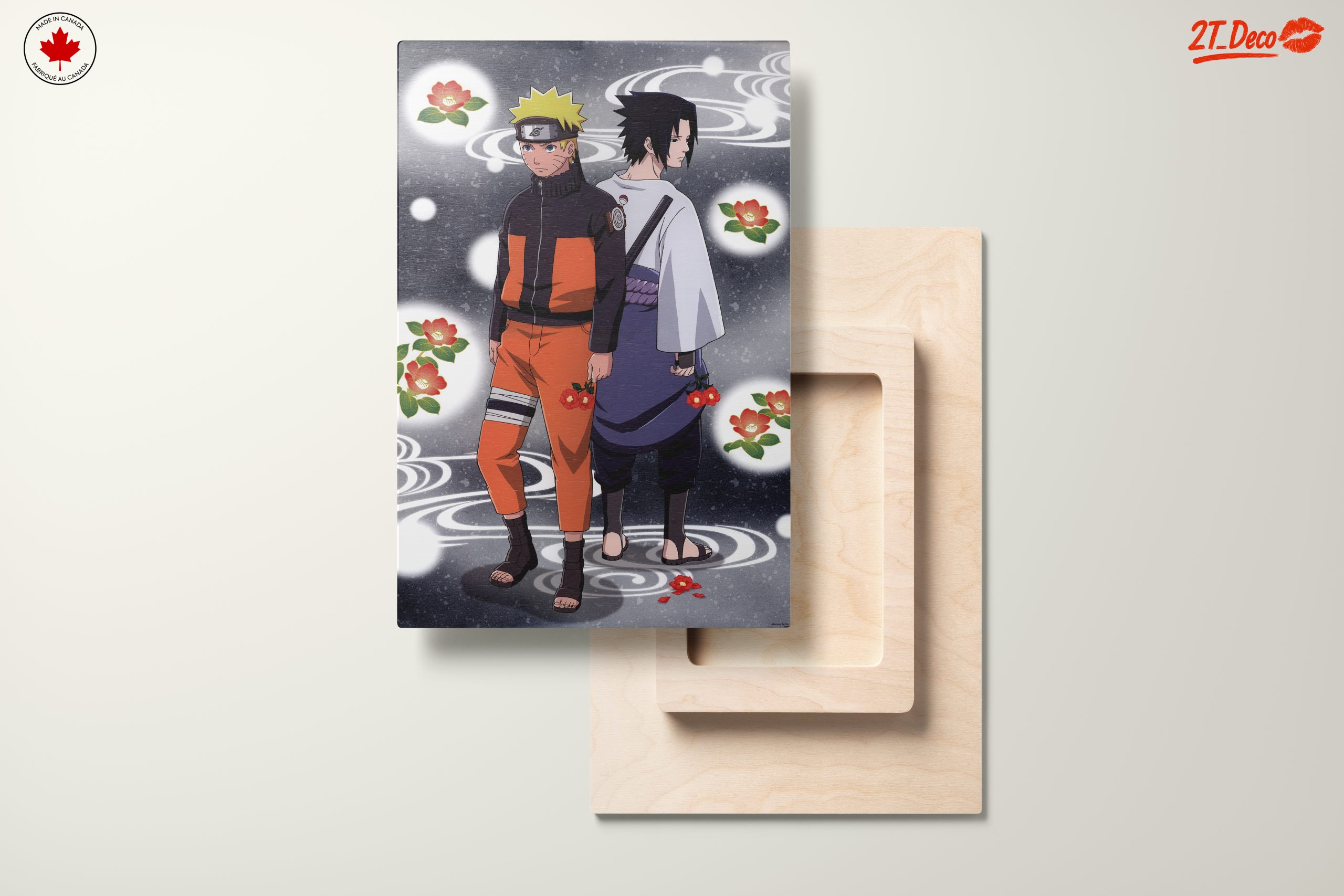 Naruto and Sasuke Surrounded by Flowers - Image 11