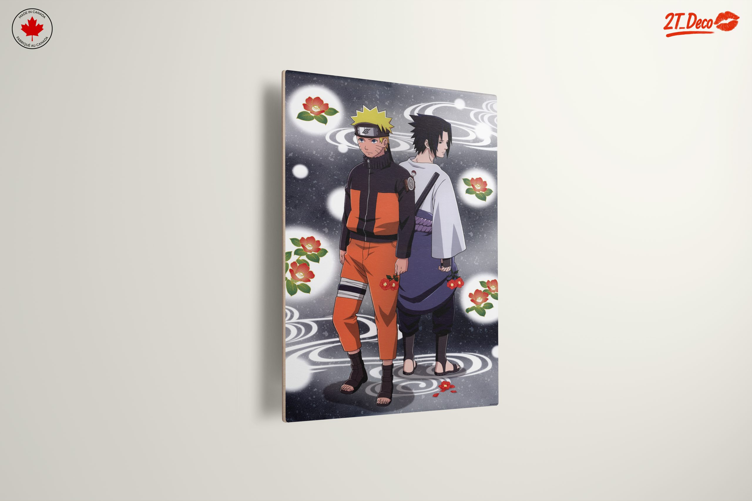 Naruto and Sasuke Surrounded by Flowers - Image 13
