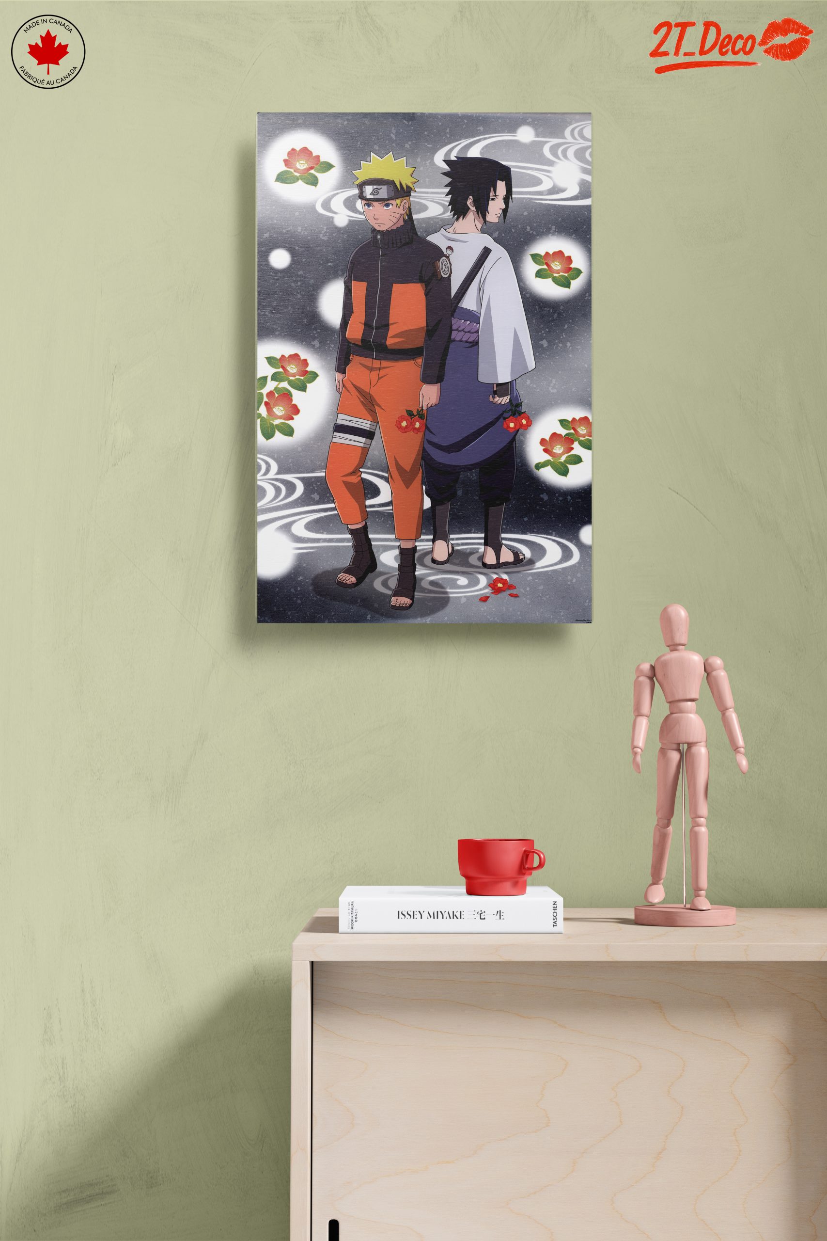 Naruto and Sasuke Surrounded by Flowers - Image 14