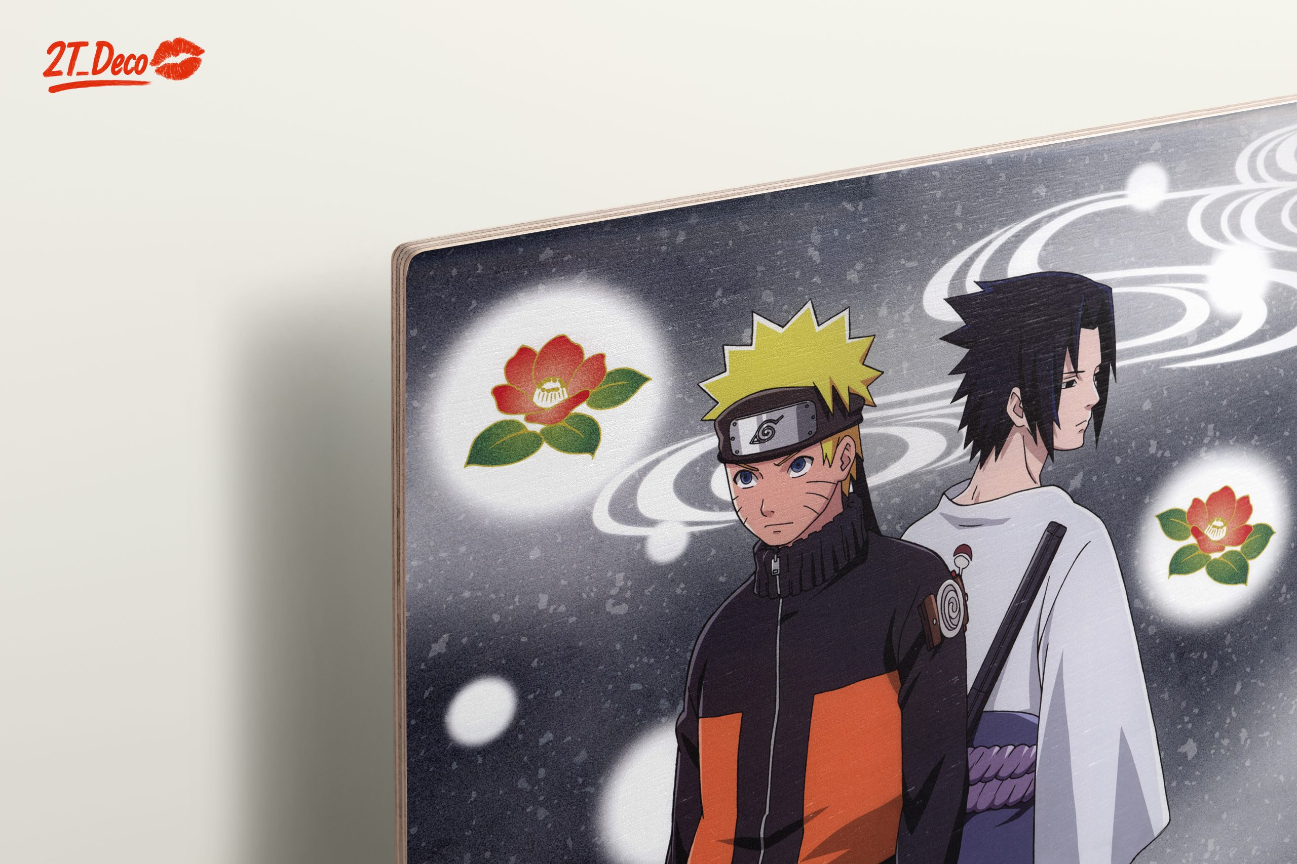 Naruto and Sasuke Surrounded by Flowers - Image 15