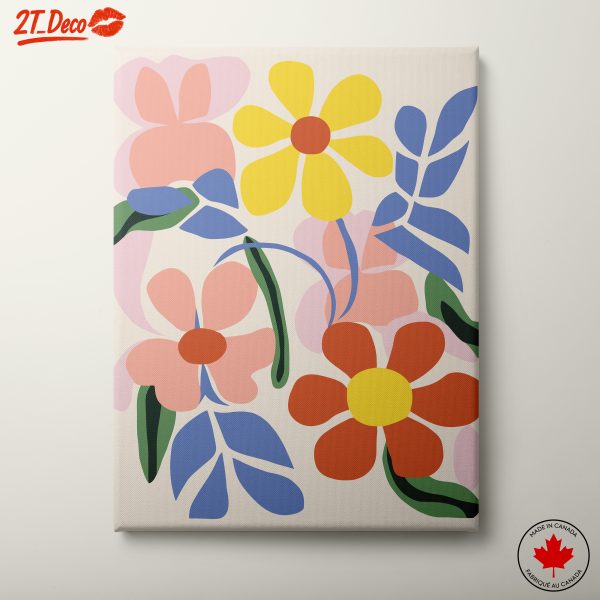 Colorful Botanical Abstract Art for Modern Spaces