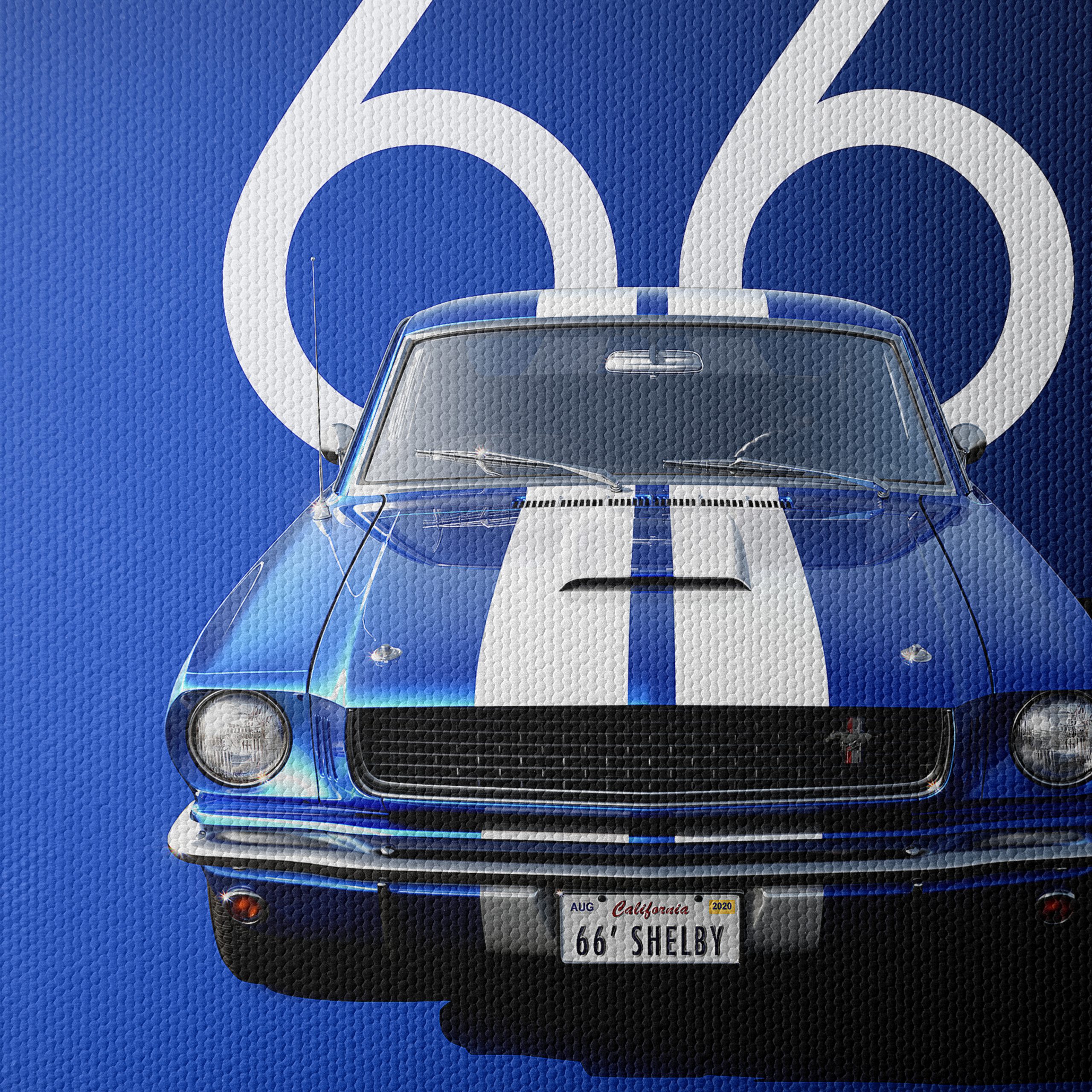 1966 Shelby G.T. 350 Classic Car Art - Image 4