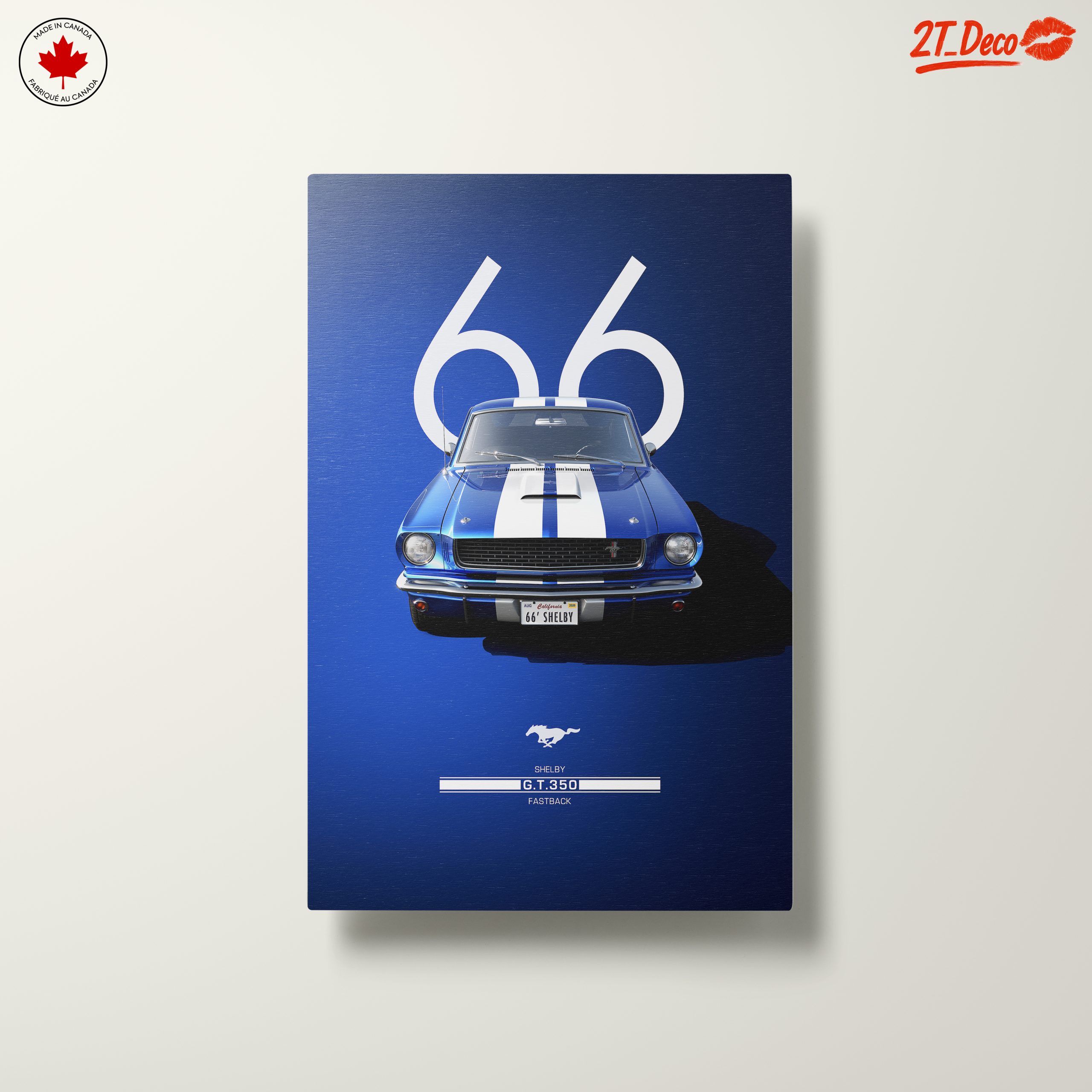 1966 Shelby G.T. 350 Classic Car Art - Image 10