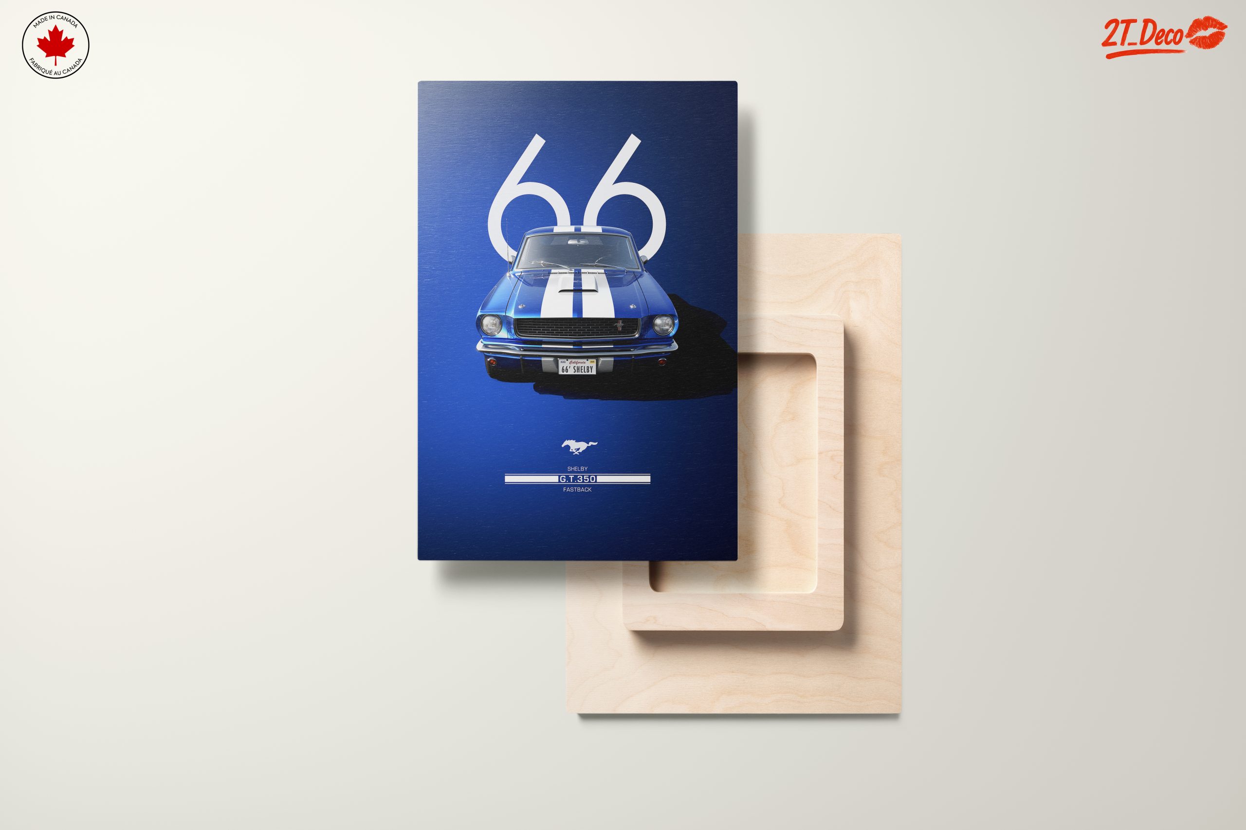 1966 Shelby G.T. 350 Classic Car Art - Image 11