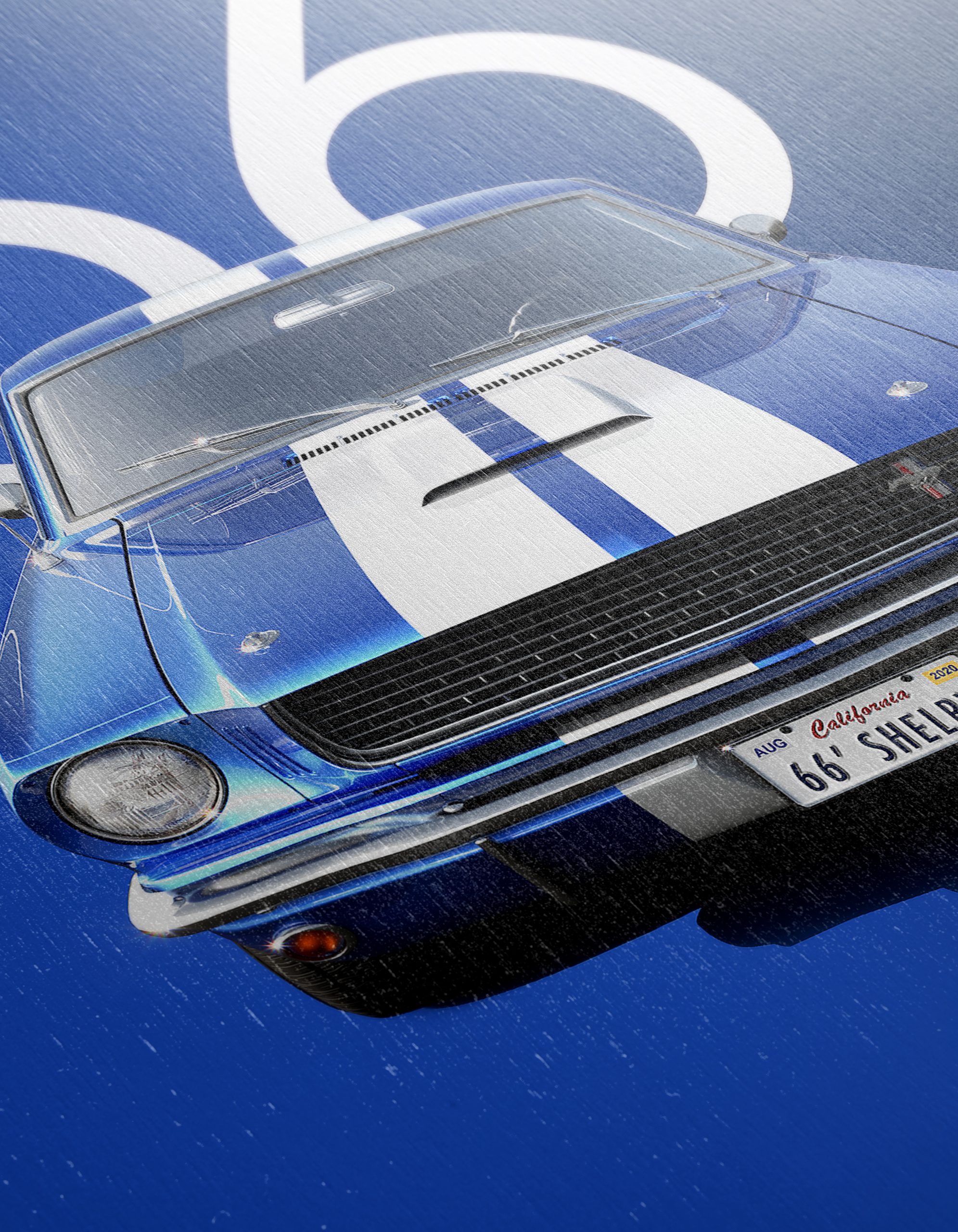 1966 Shelby G.T. 350 Classic Car Art - Image 12