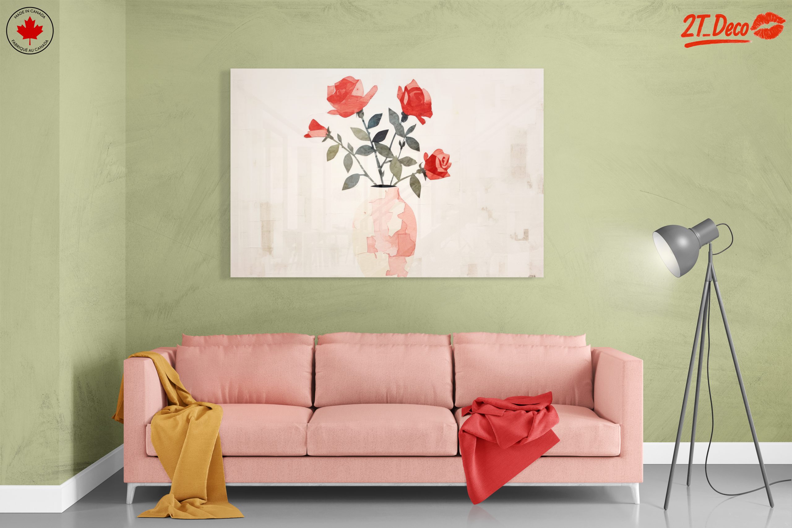 Stylized Rose Bouquet in Vase - Image 7
