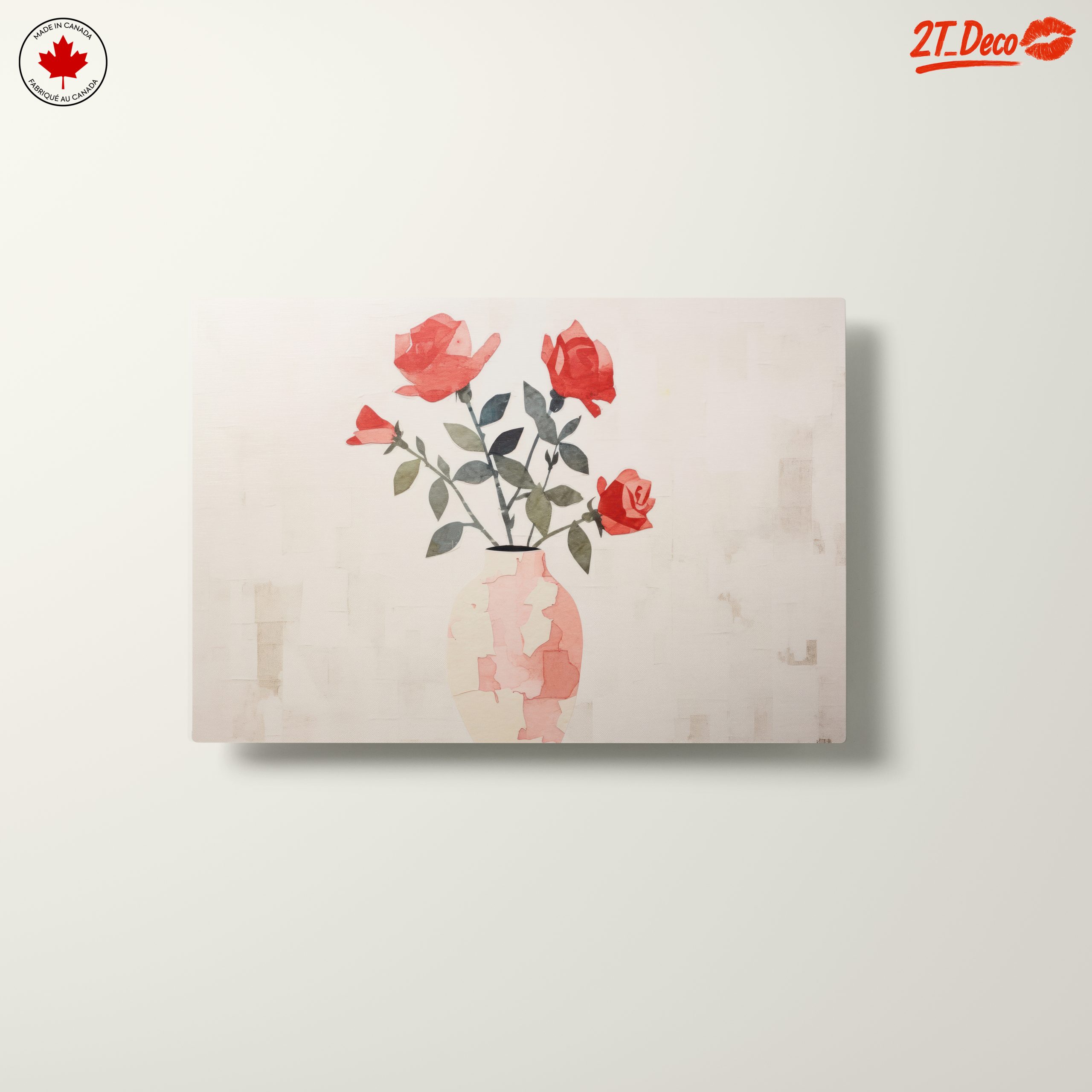 Stylized Rose Bouquet in Vase - Image 10