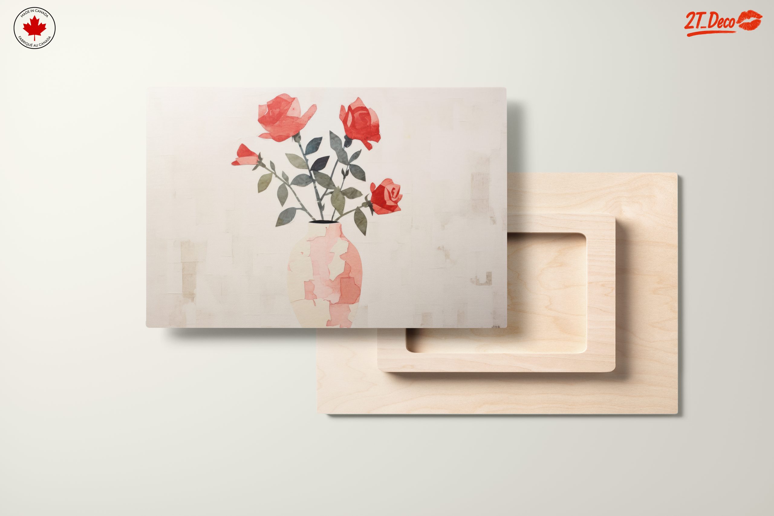 Stylized Rose Bouquet in Vase - Image 11