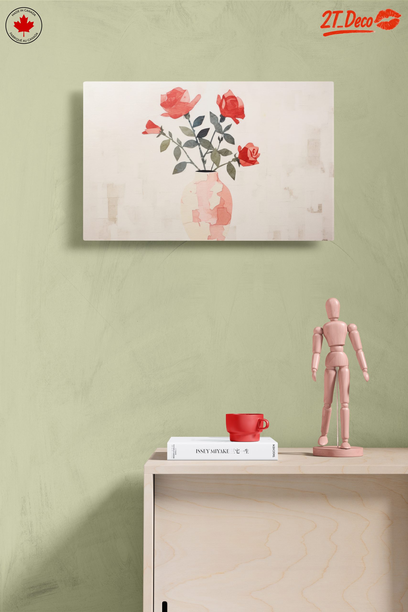 Stylized Rose Bouquet in Vase - Image 14