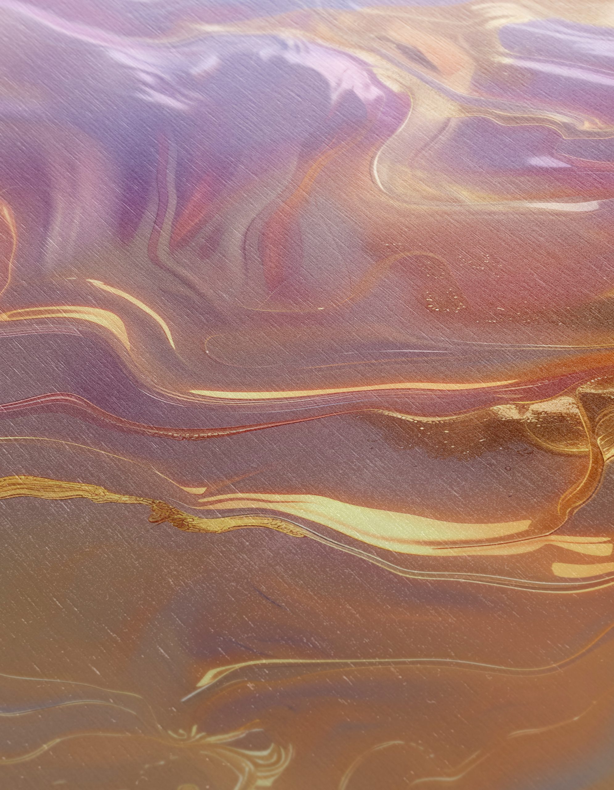 Vibrant Abstract Swirls in Gold and Purple - Image 12