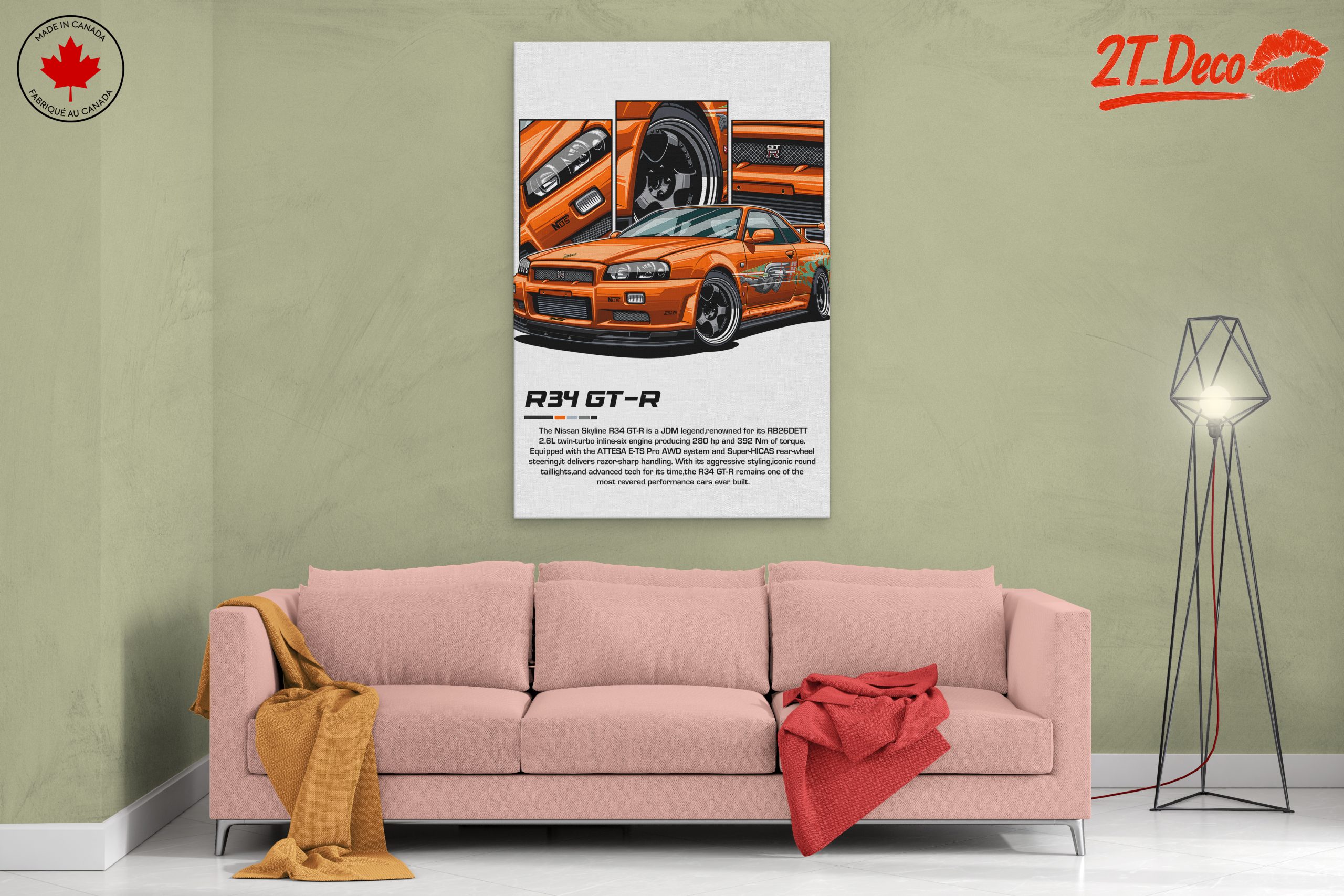 Nissan Skyline R34 GT-R Illustration - Image 2