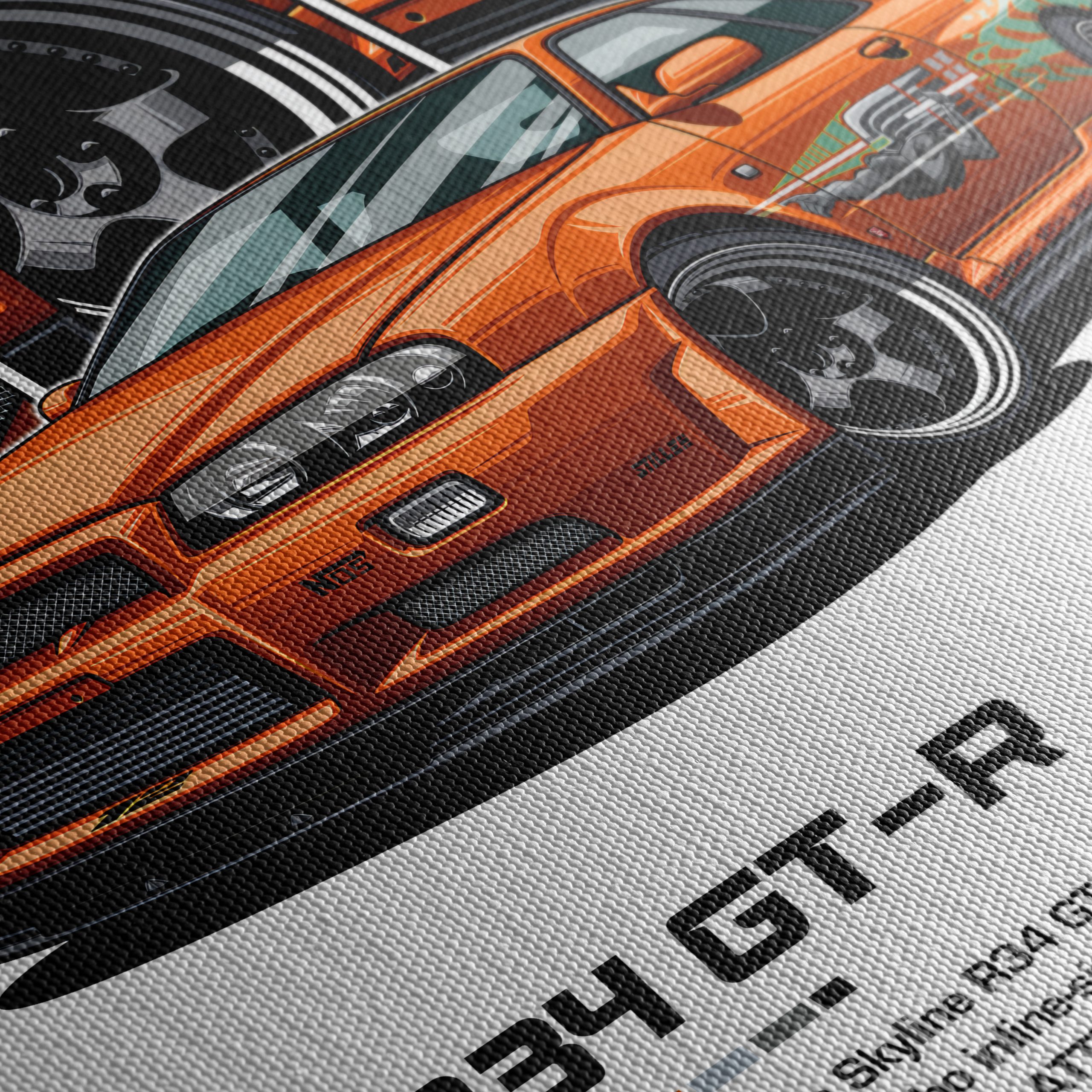 Nissan Skyline R34 GT-R Illustration - Image 5