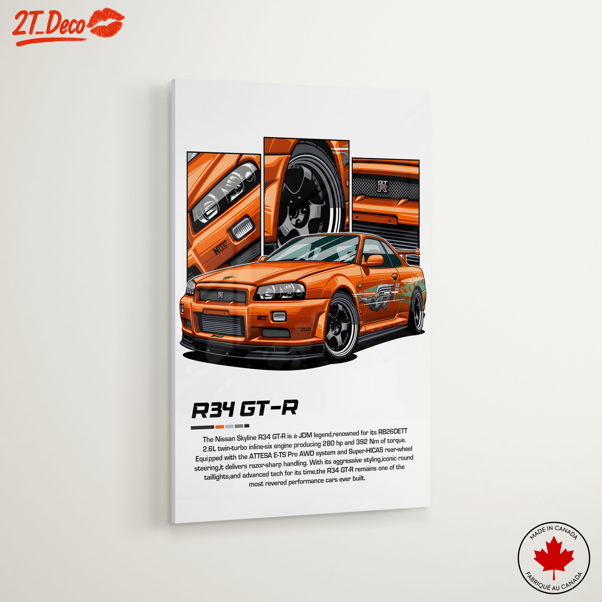 Nissan Skyline R34 GT-R Illustration - Image 6