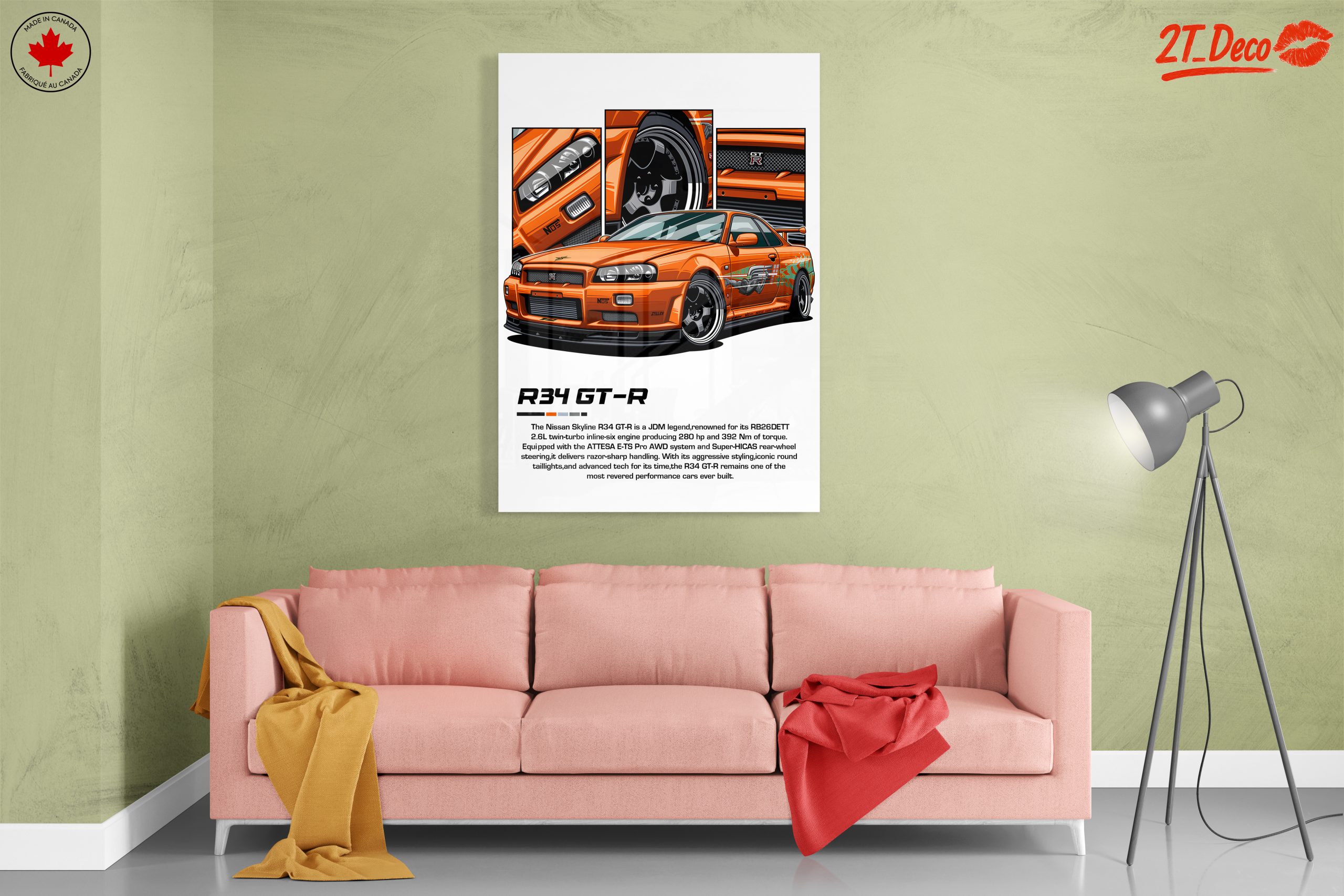 Nissan Skyline R34 GT-R Illustration - Image 7