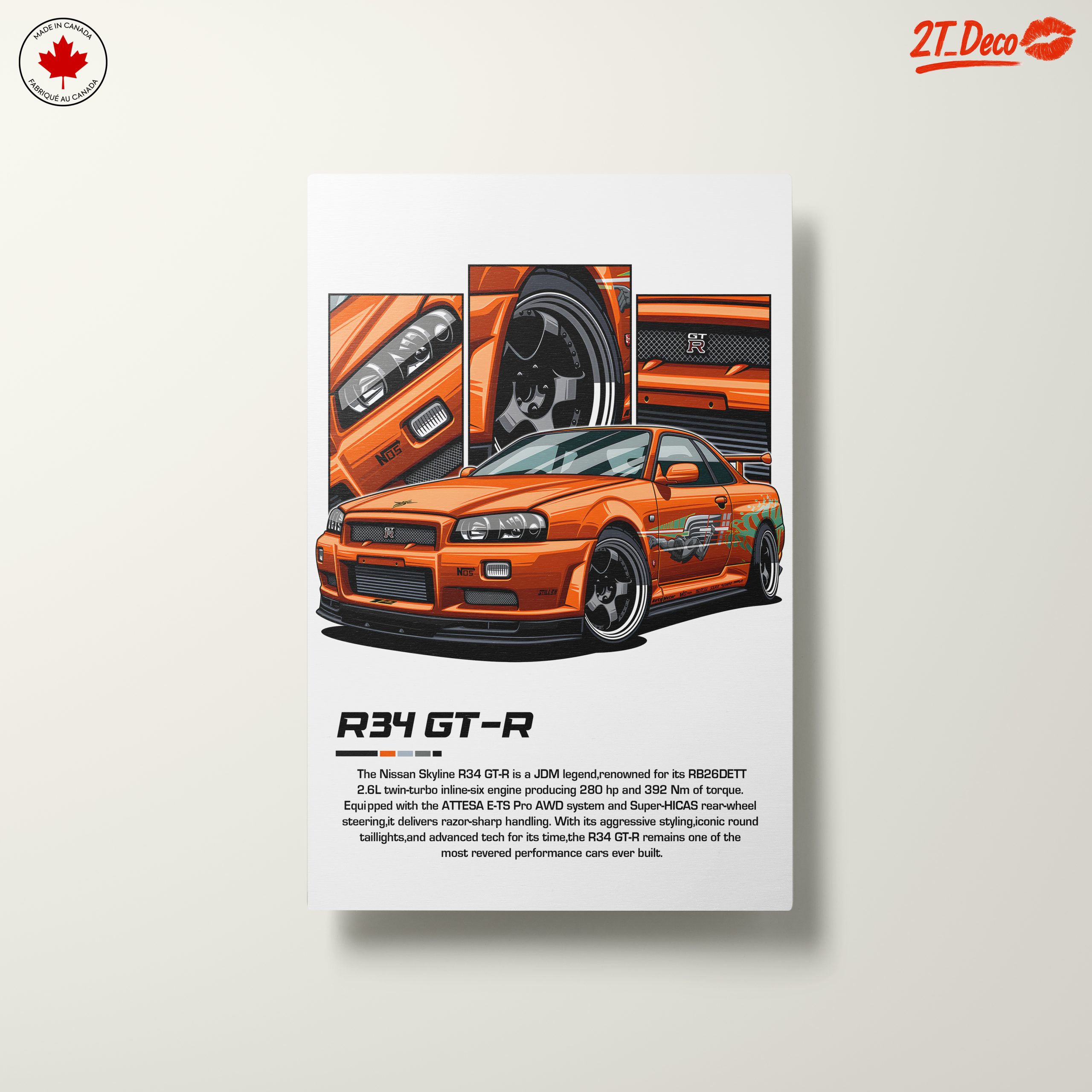 Nissan Skyline R34 GT-R Illustration - Image 10