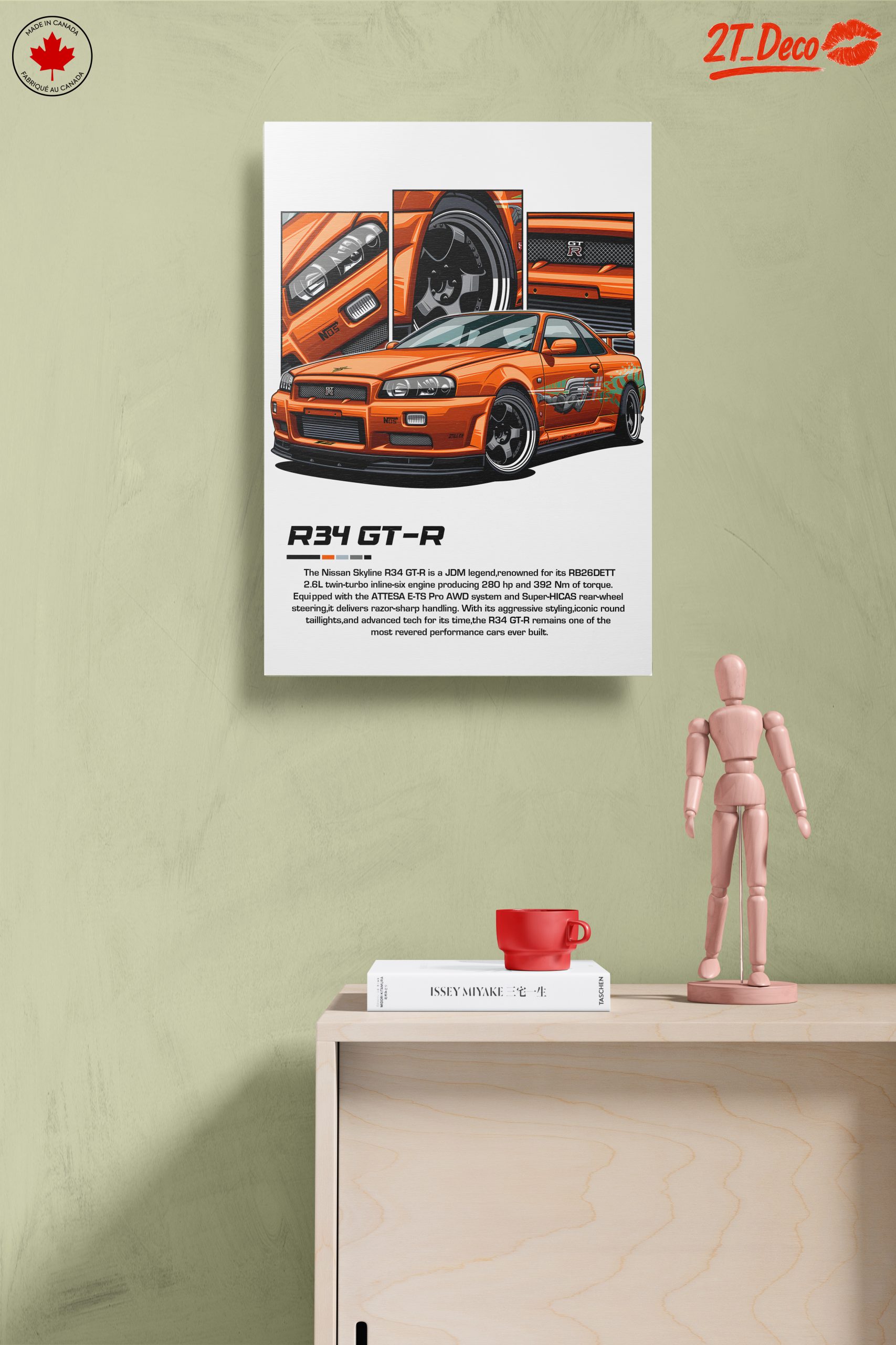 Nissan Skyline R34 GT-R Illustration - Image 14