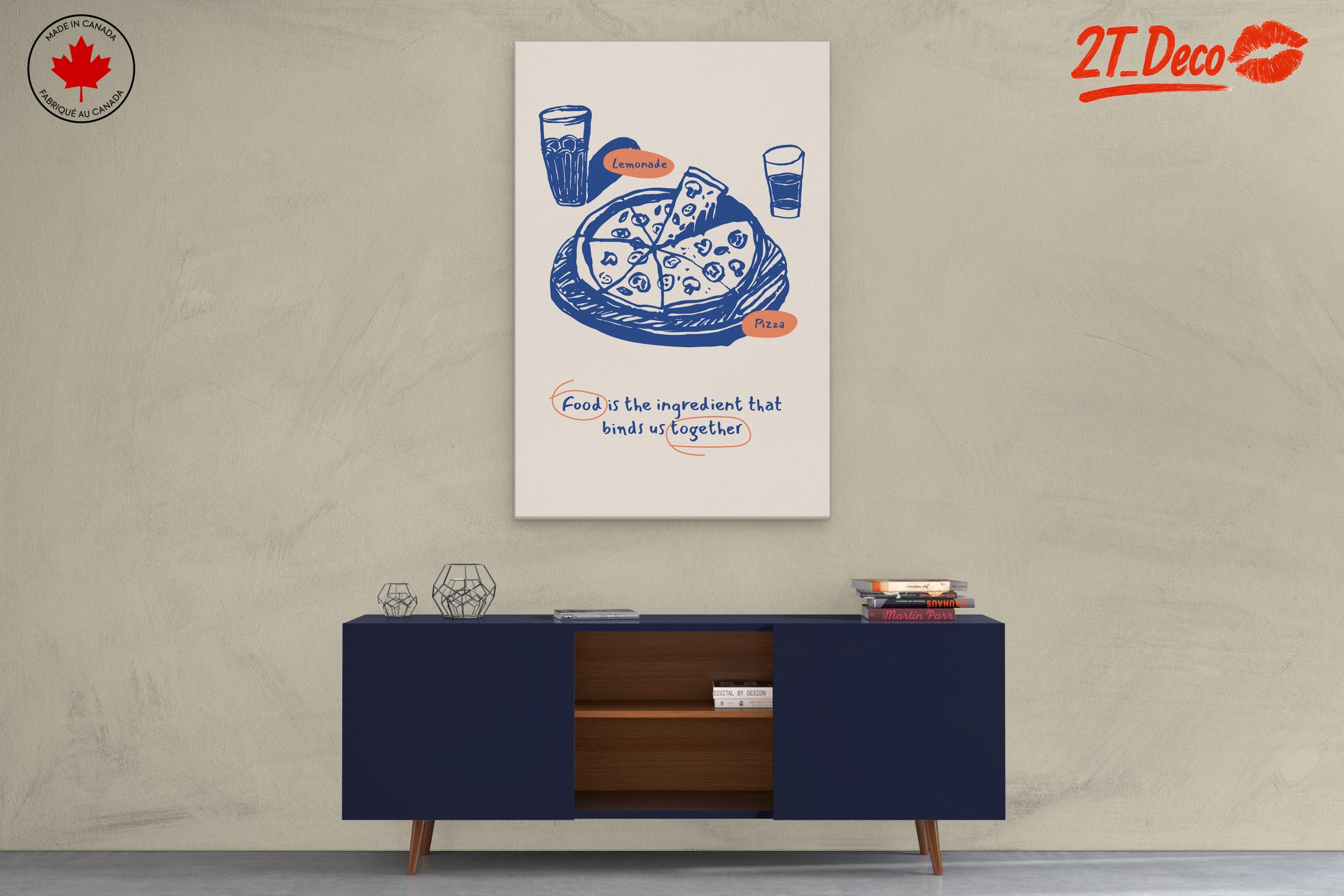 Playful Abstract Food Illustration - Image 3