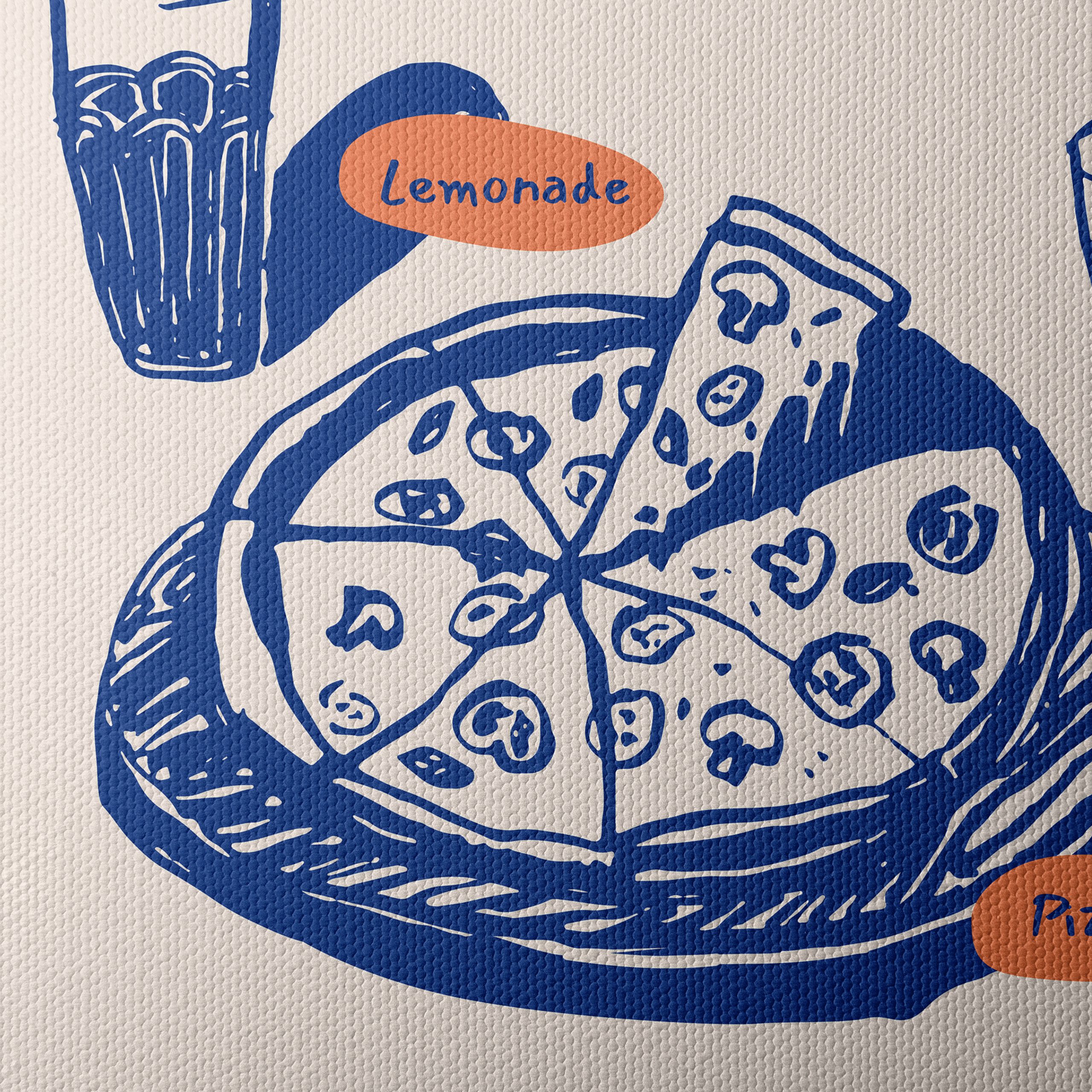 Playful Abstract Food Illustration - Image 4