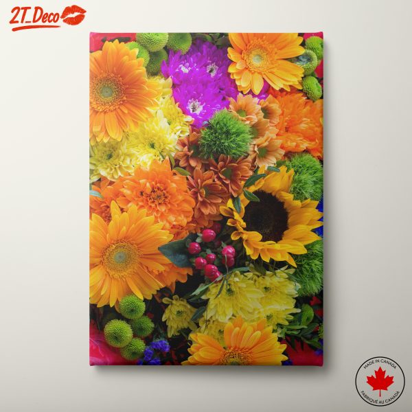 Vibrant Floral Arrangement with Sunflowers and Daisies