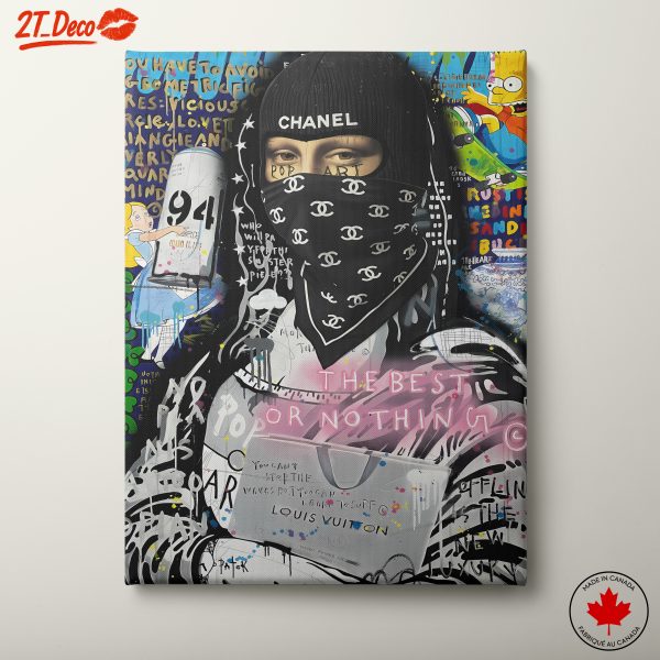 Bold Pop Culture Street Art with High Fashion Elements