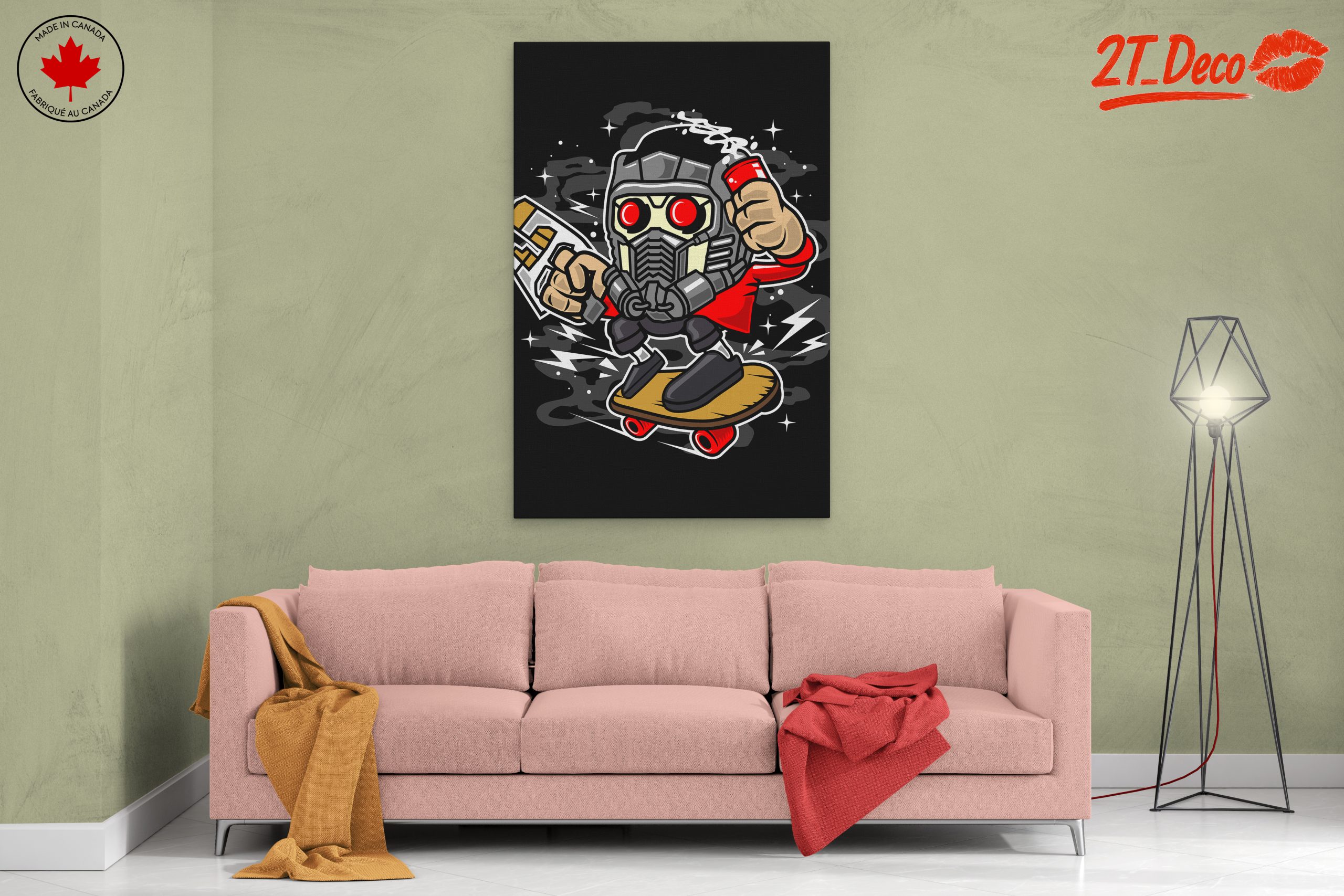 Dynamic Superhero Character on Skateboard - Image 2