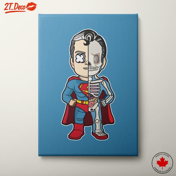 Superhero Skeleton Character Illustration