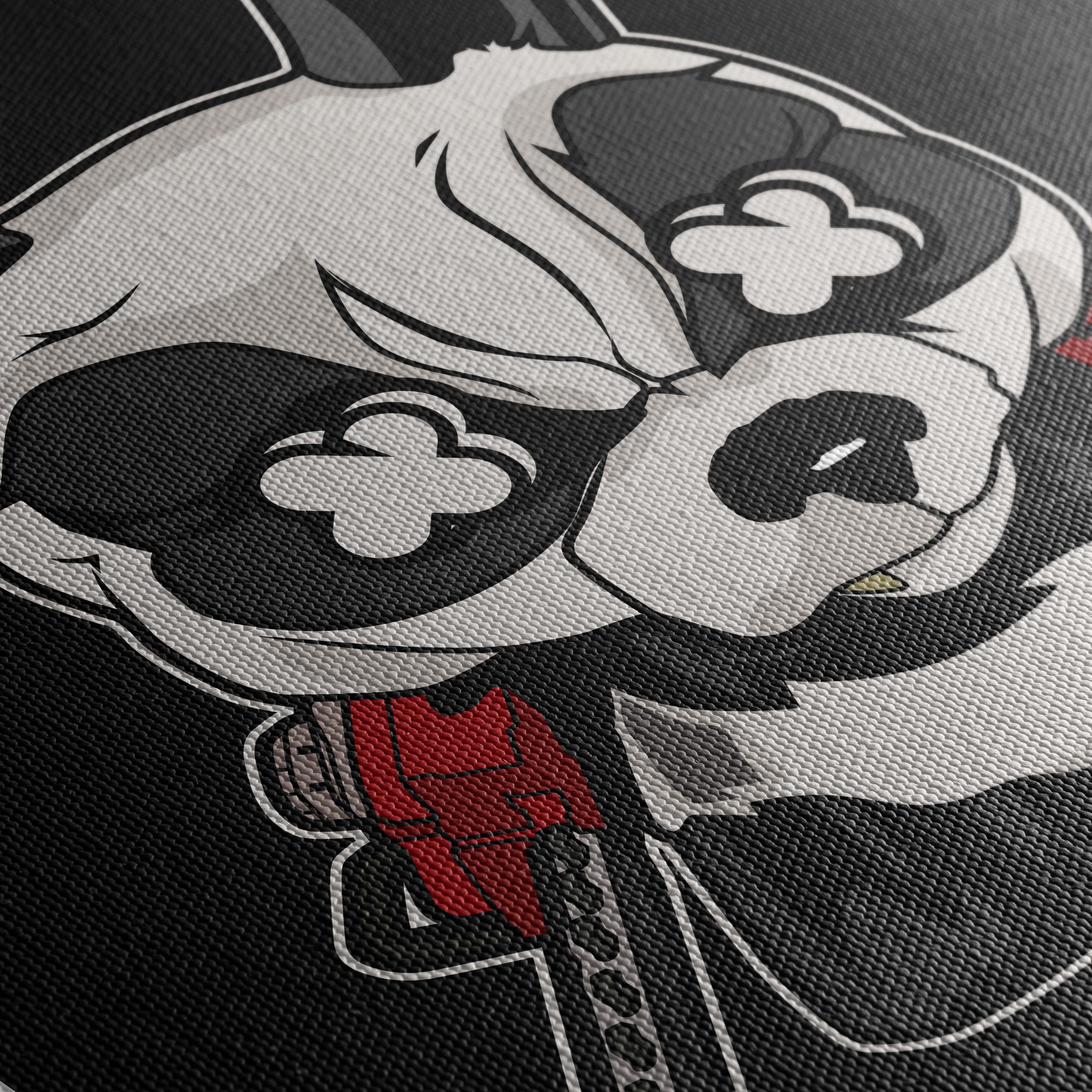 Stylized Panda Character Art with Chainsaws - Image 5