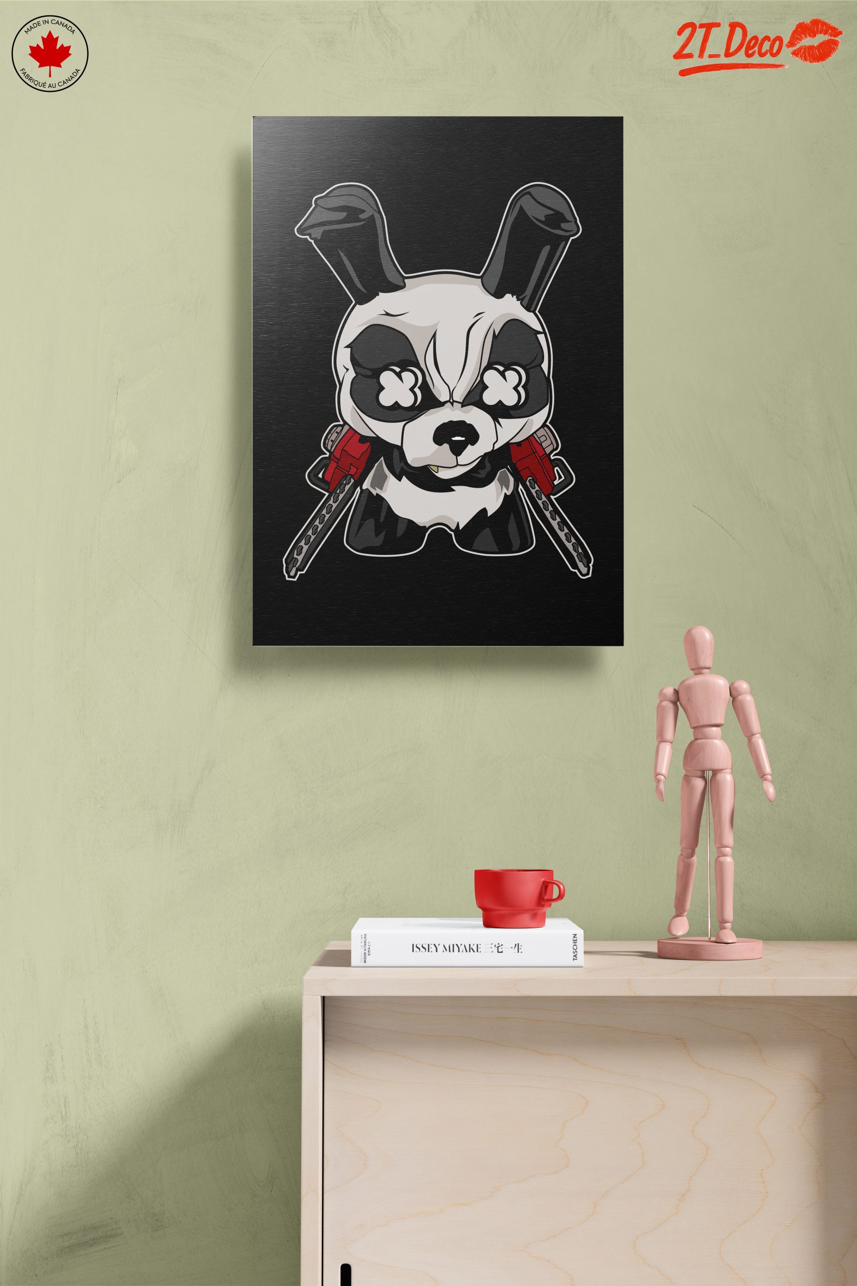 Stylized Panda Character Art with Chainsaws - Image 14