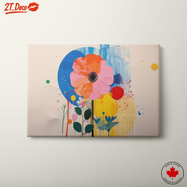 Vibrant Botanical Abstract Art Floral Design 2