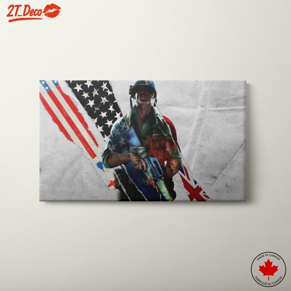 Military Heroic Figure in Call of Duty Art