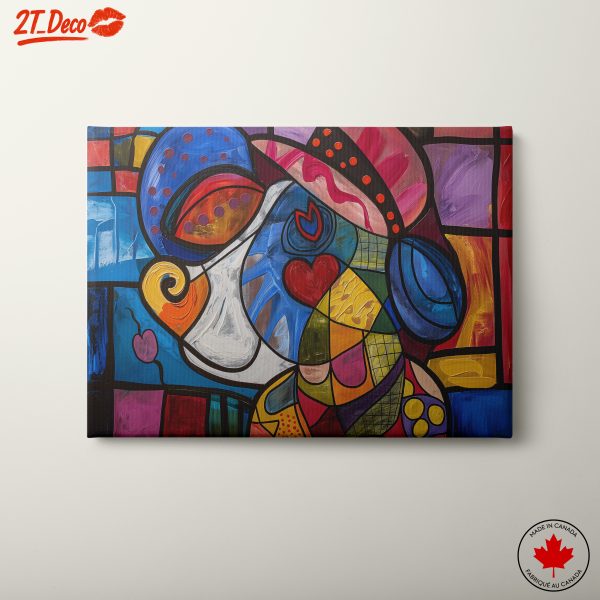 Vibrant Contemporary Art with Colorful Patterns