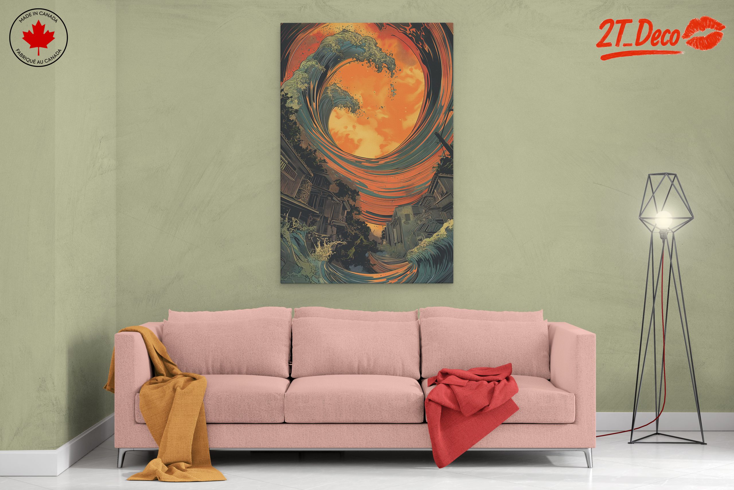 Abstract Waves and Ocean Scene Art - Image 2